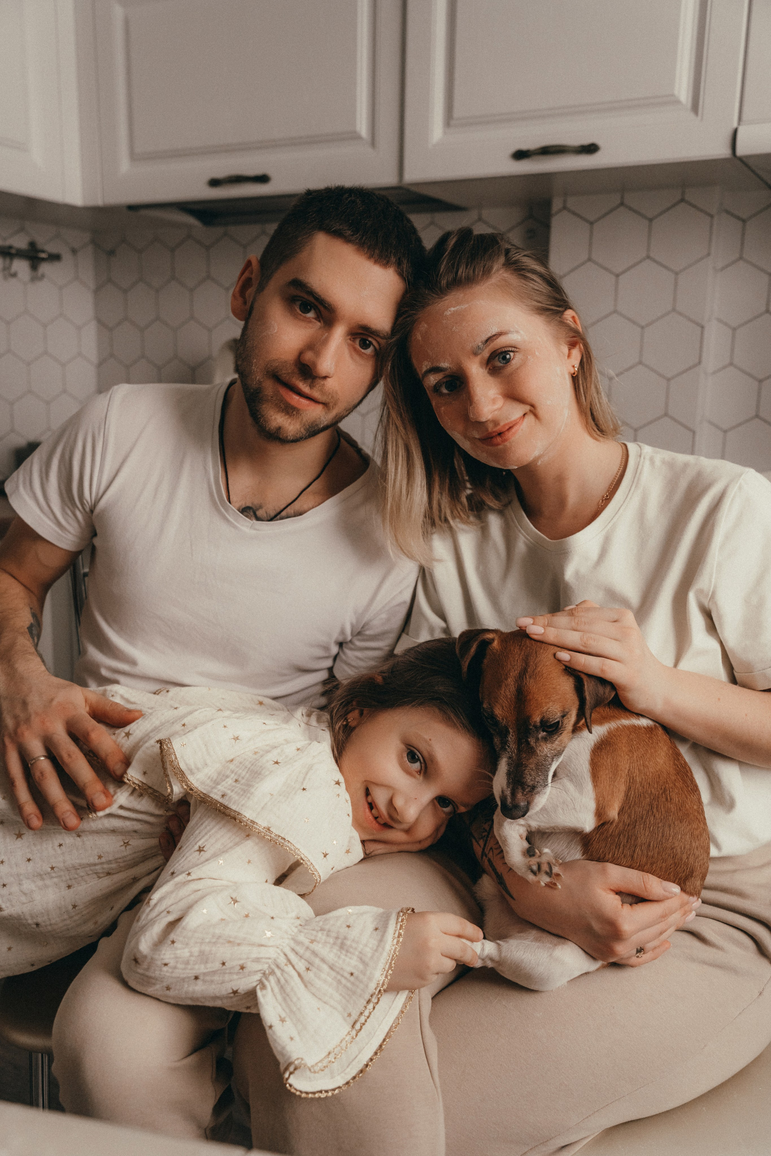 Сергей, Катя и Есения. Семейный фотограф • Домашние съемки в Нижнем Новгороде
