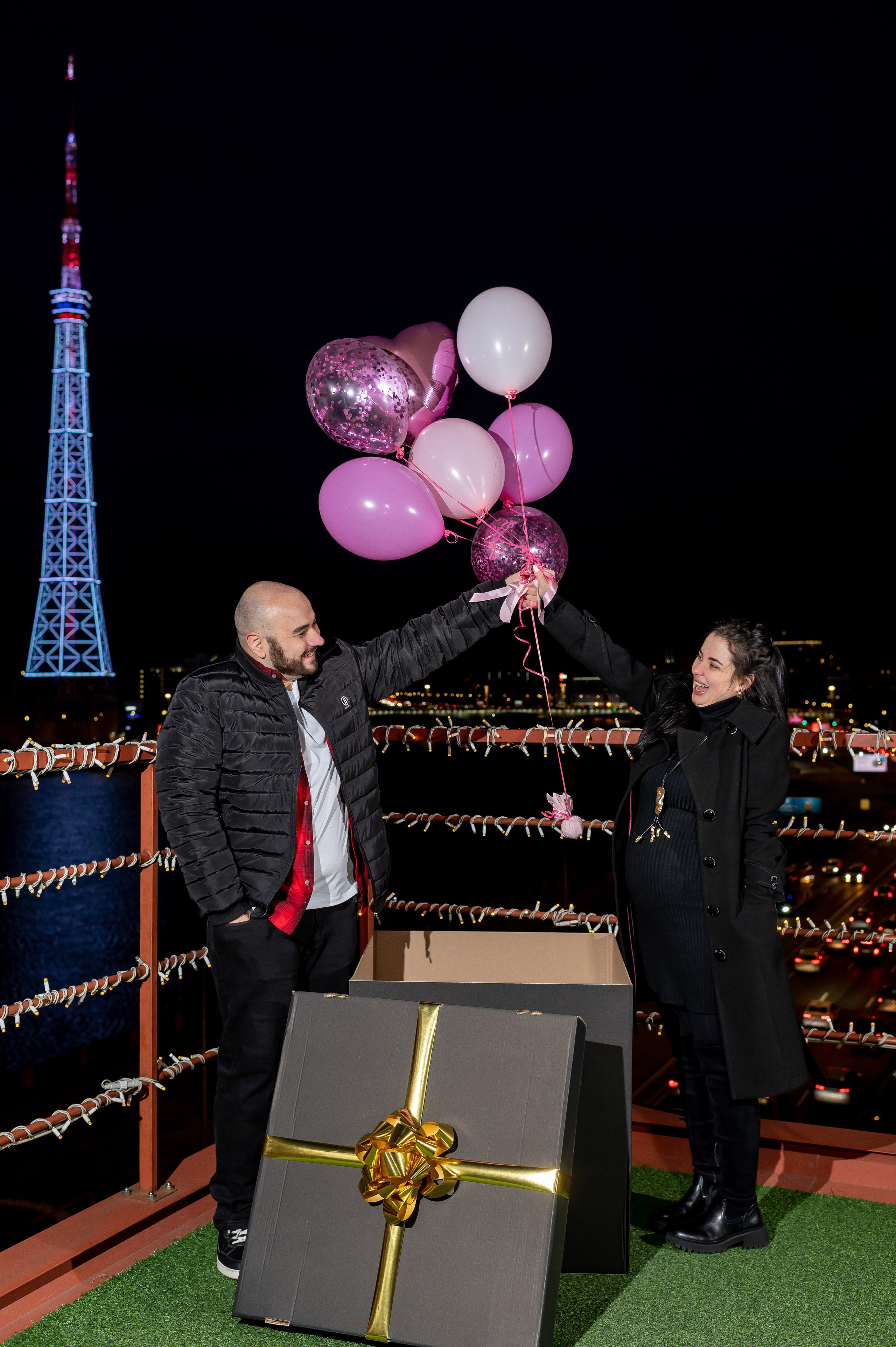 Гендер-пати на крыше Питера. Портретный, семейный и свадебный фотограф в Санкт-Петербурге и в Пушкине Ширяев Денис