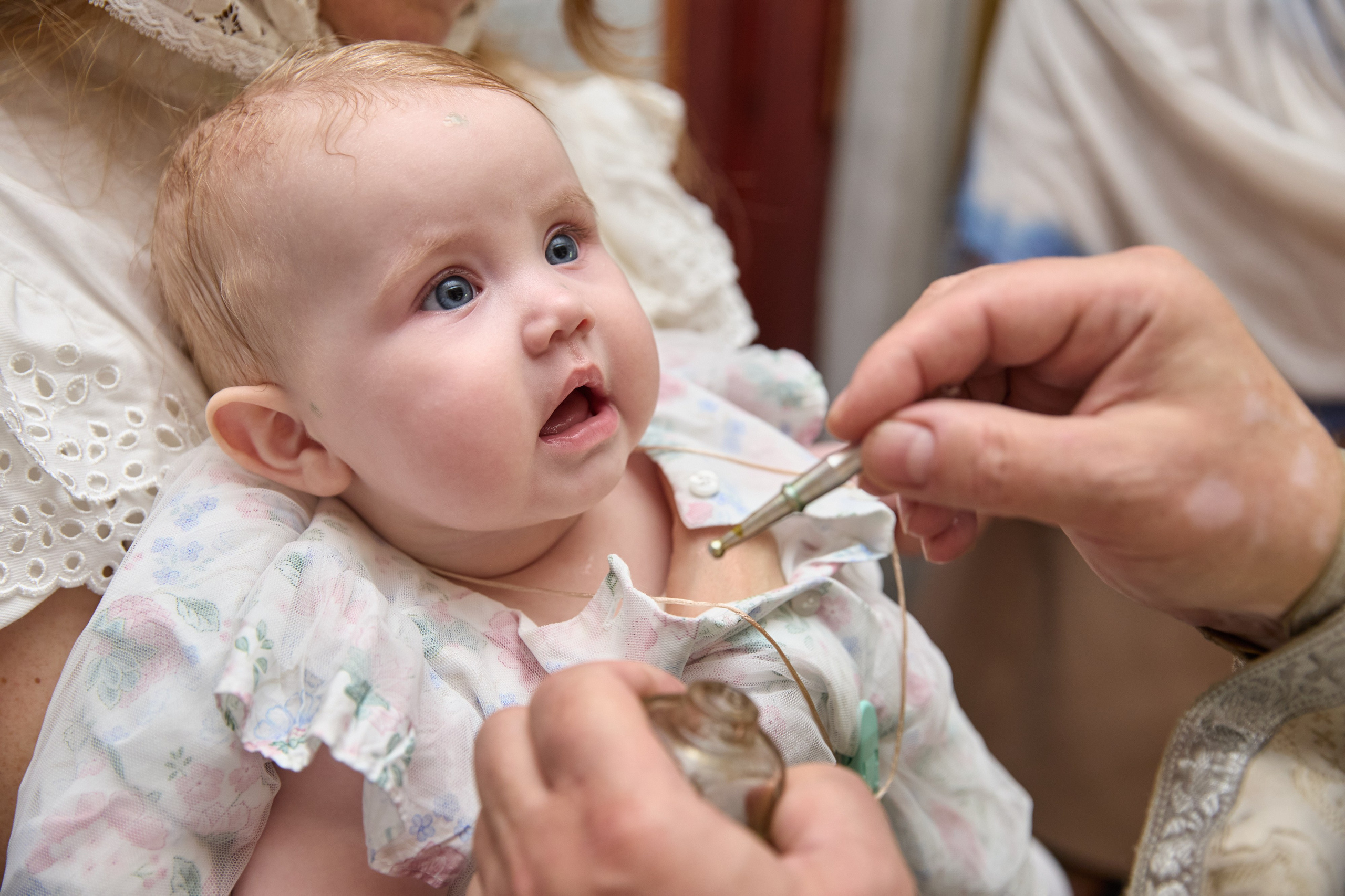 Съемка крещения в Щомыслице