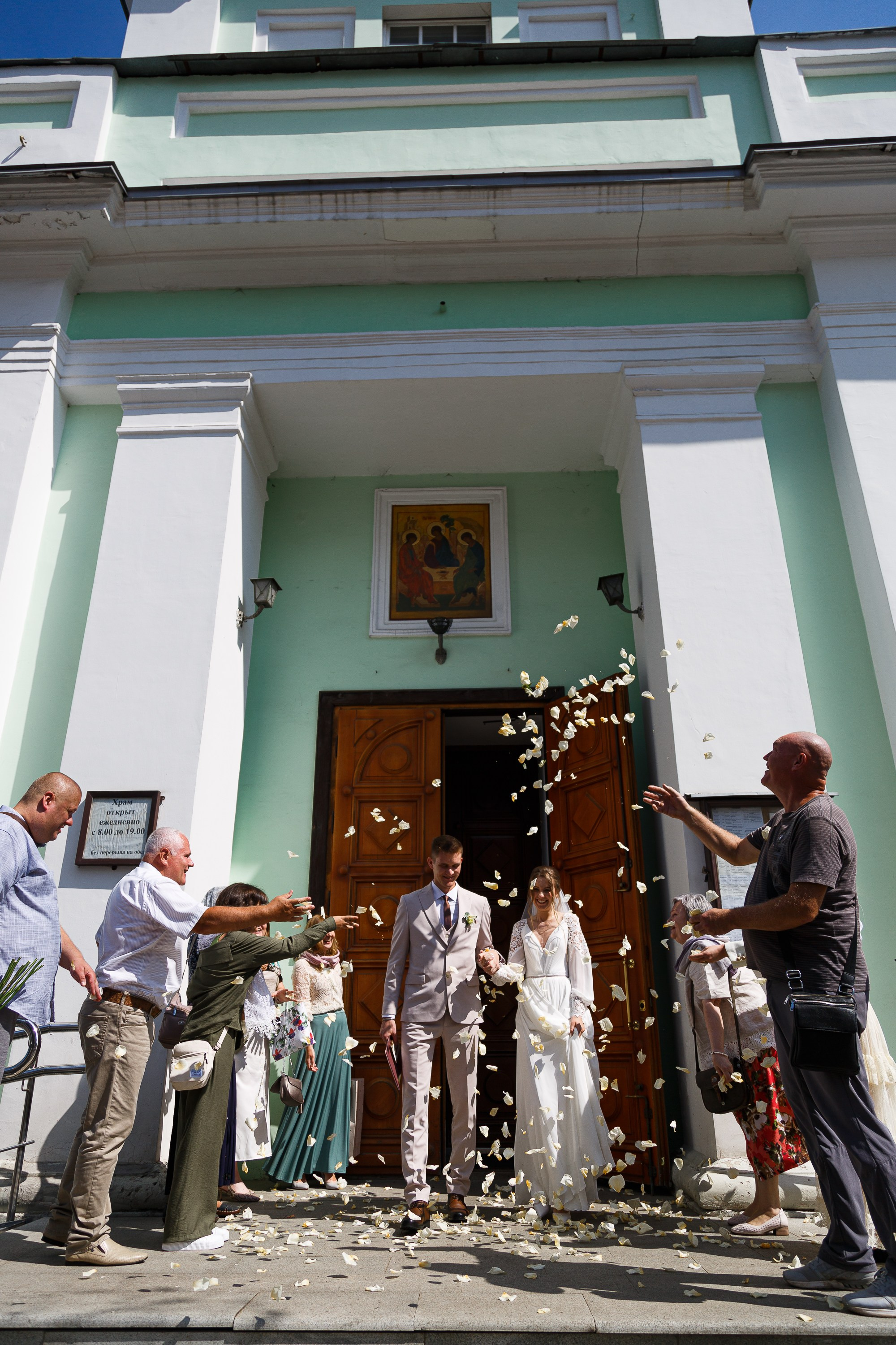 Венчание в храме Живоначальной Троицы на Шаболовке