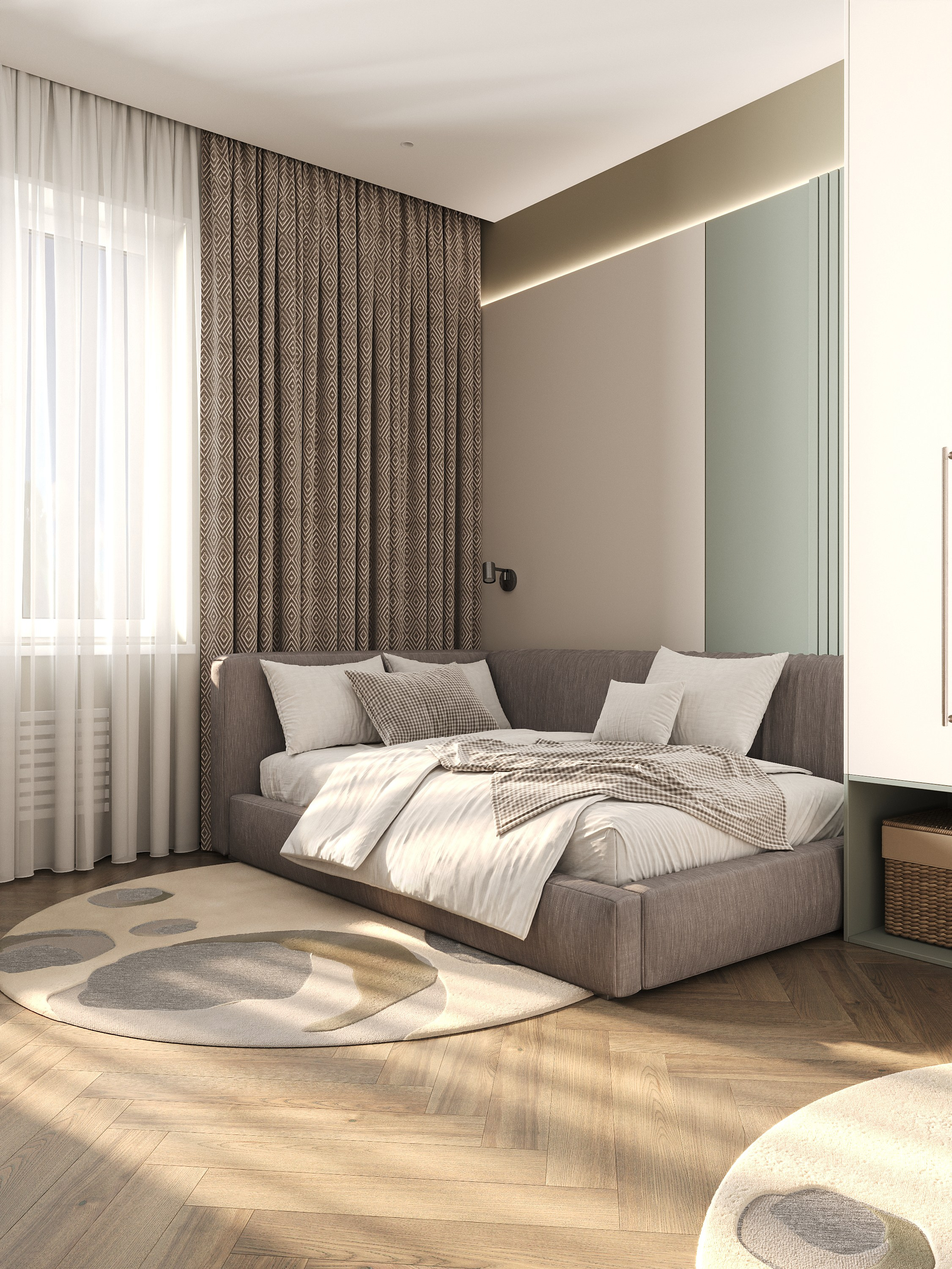 Sage & Oak Workspace. 3D Визуализация