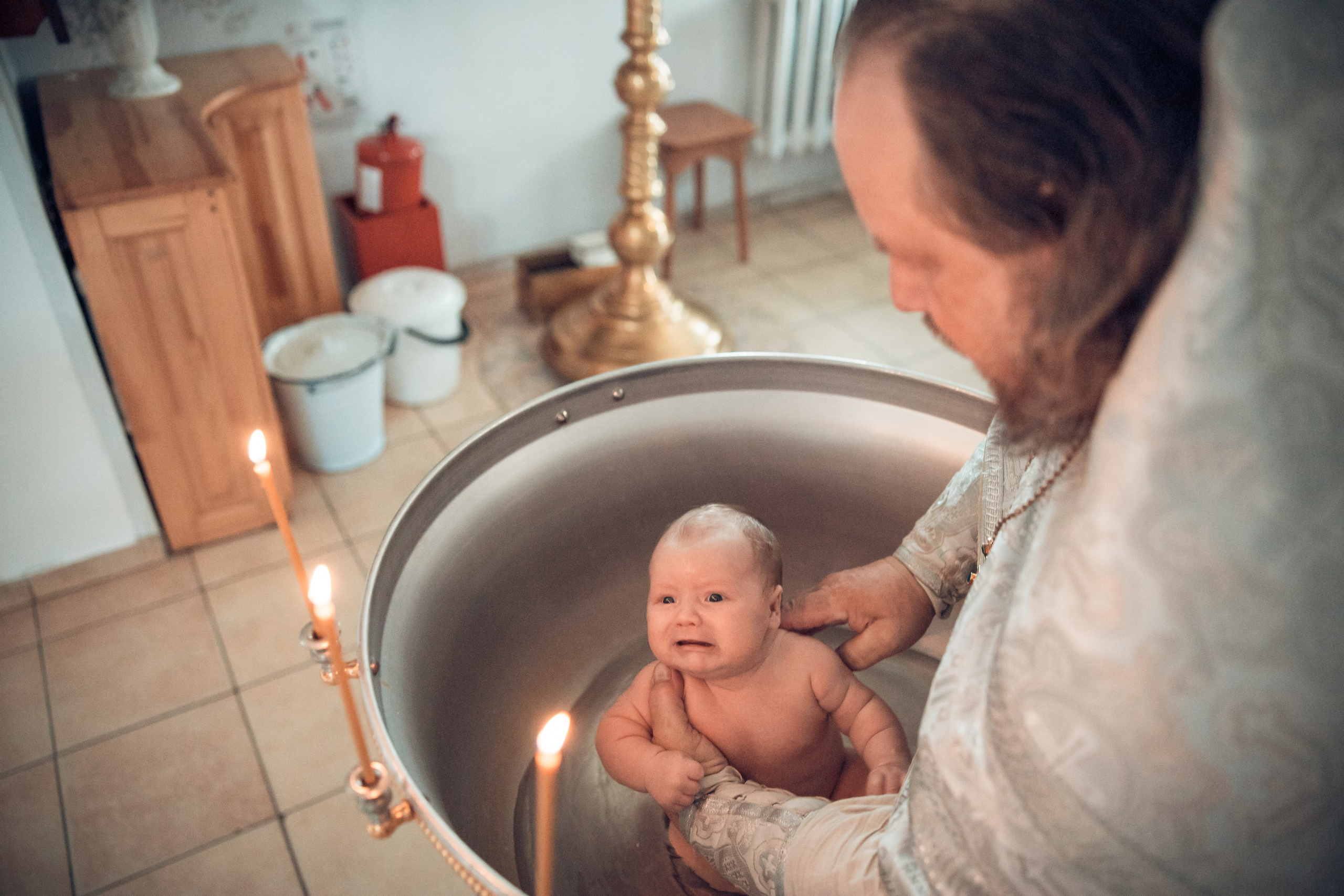 Таинство Крещения Анатолия. Церковь Троицы Живоначальной в Мурмино. Семейный фотограф в Рязани и Рязанской области