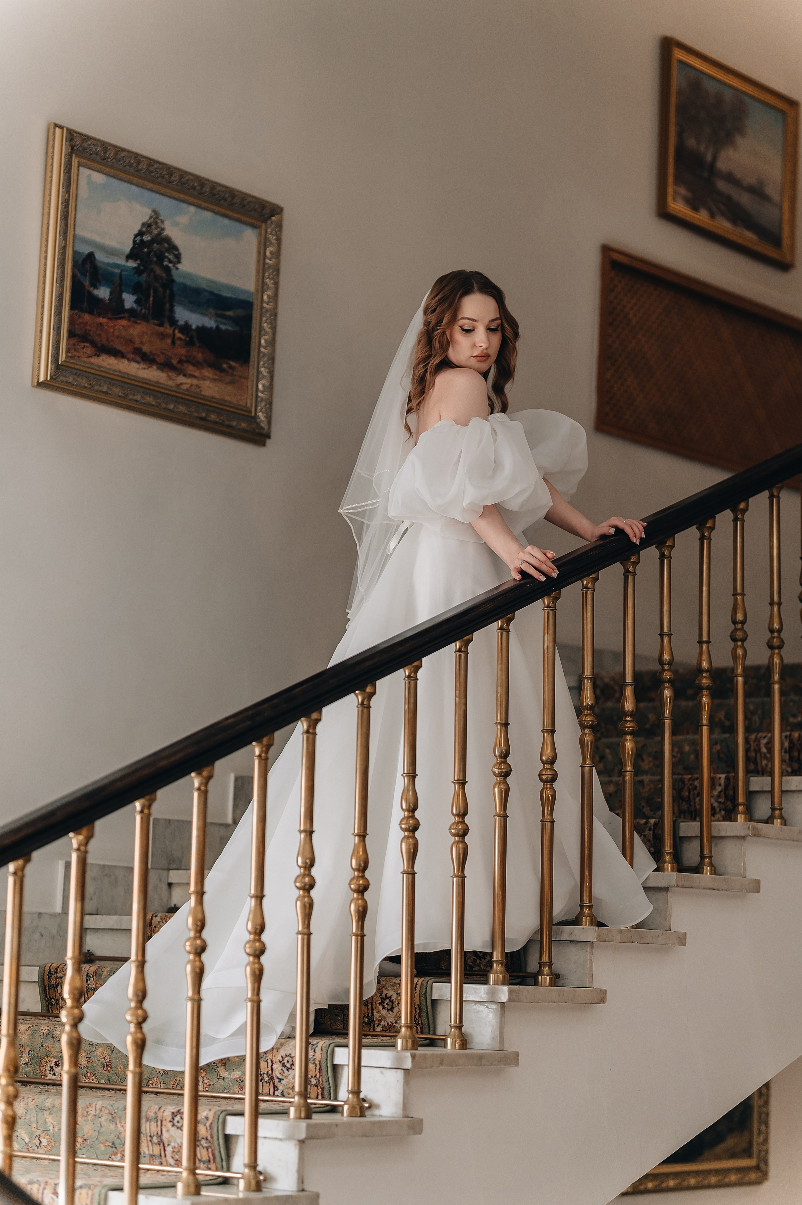 Свадебная фотосессия в библиотеке им. Пушкина. Портретный фотограф Москва Светлана Кашура