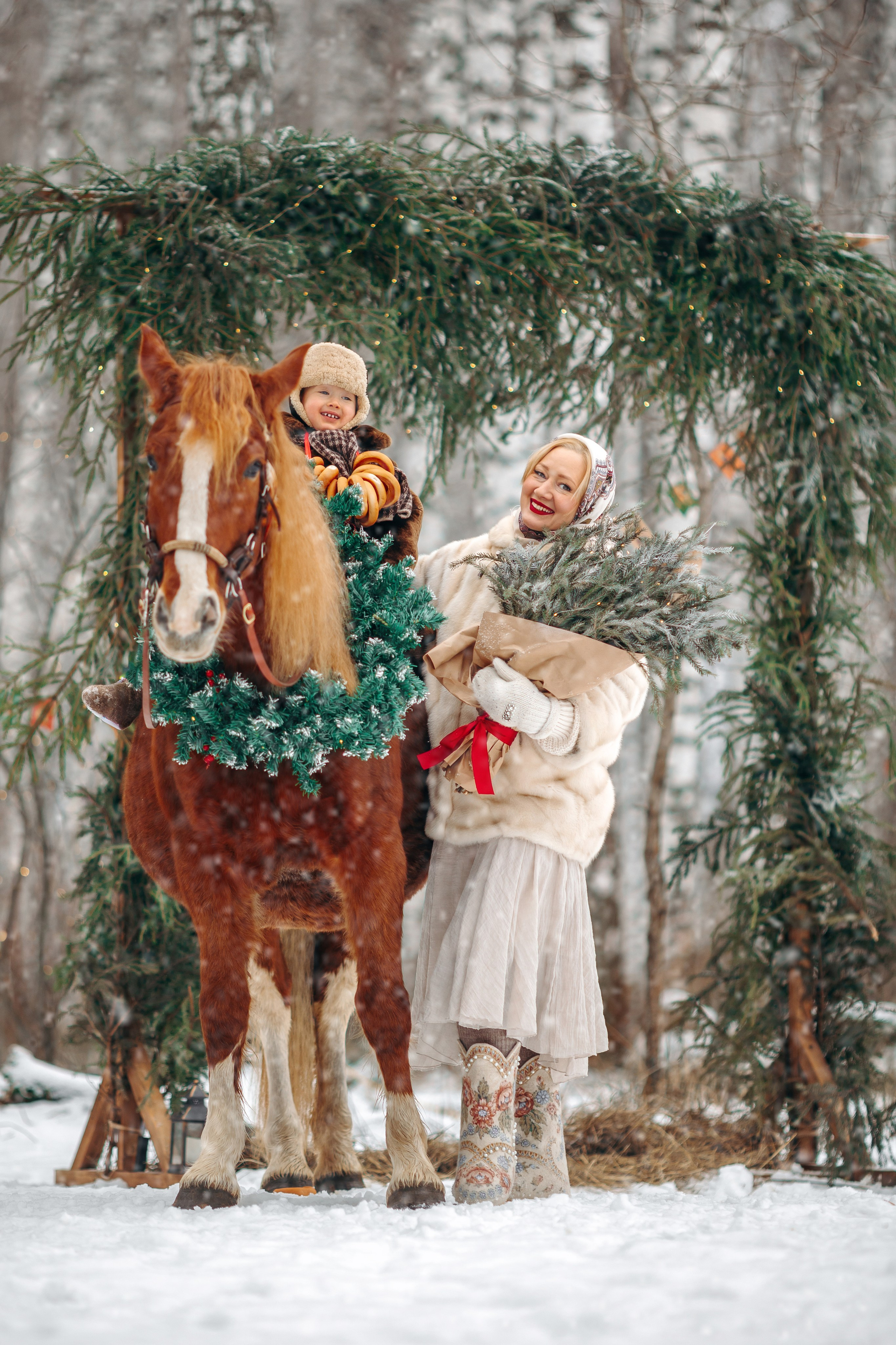 Тариф Новогодний 2025-2026. Анна Молчанова конный фотограф в Тюмени | фотосессии с лошадьми Тюмень