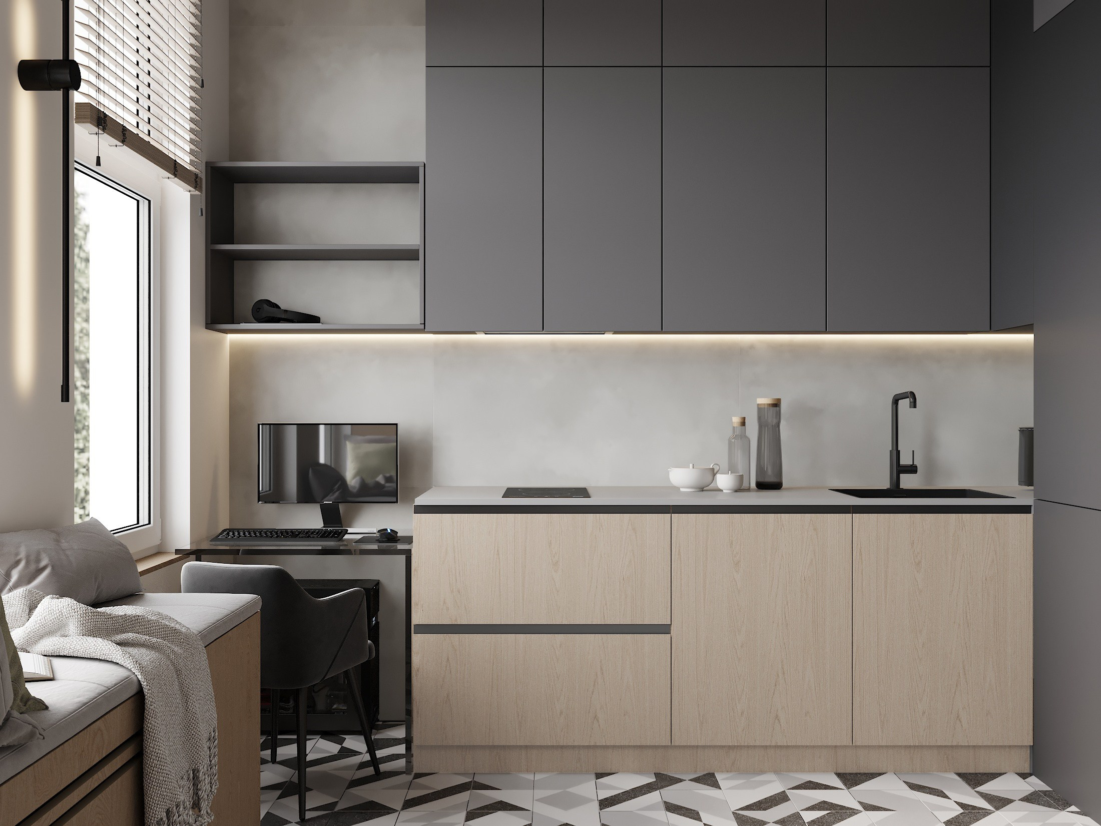 До/После. Дизайнер интерьера и 3D визуализатор Ванчугова Ольга