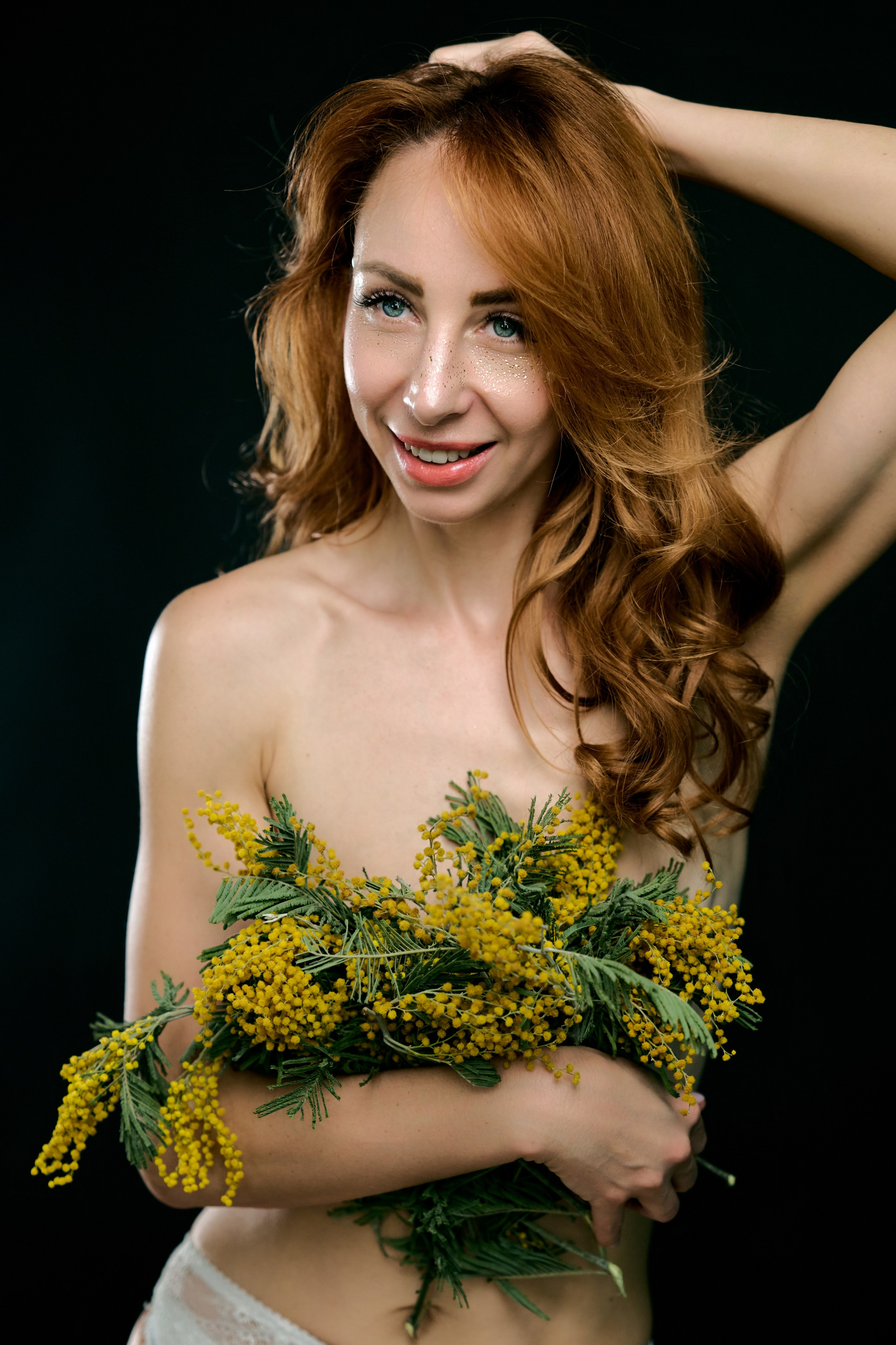 Весенняя фотосессия в студии. Портретный фотограф в Краснодаре Евгений Карпов