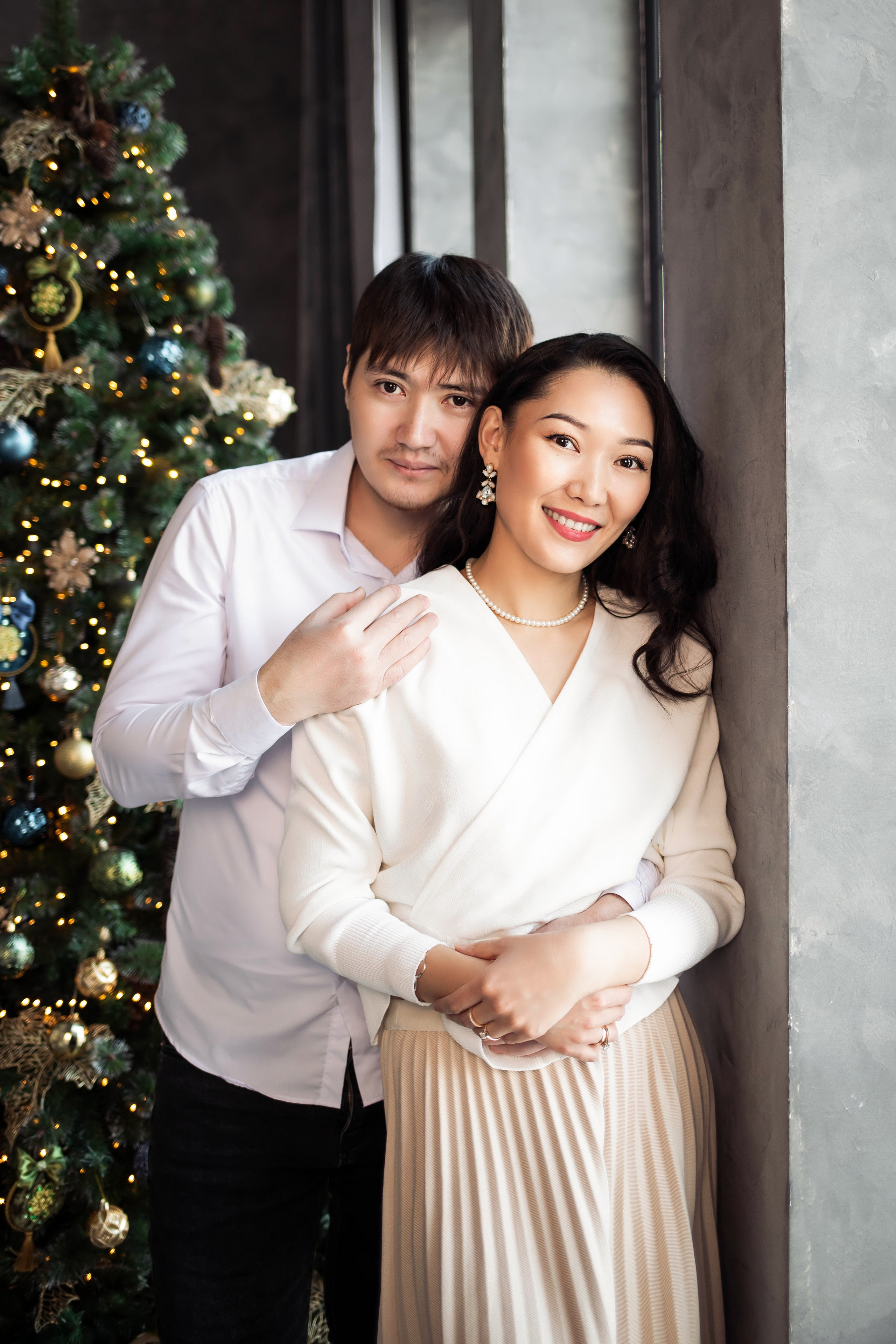 Семейная фотосессия в студии. Фотограф новорожденных в Новосибирске