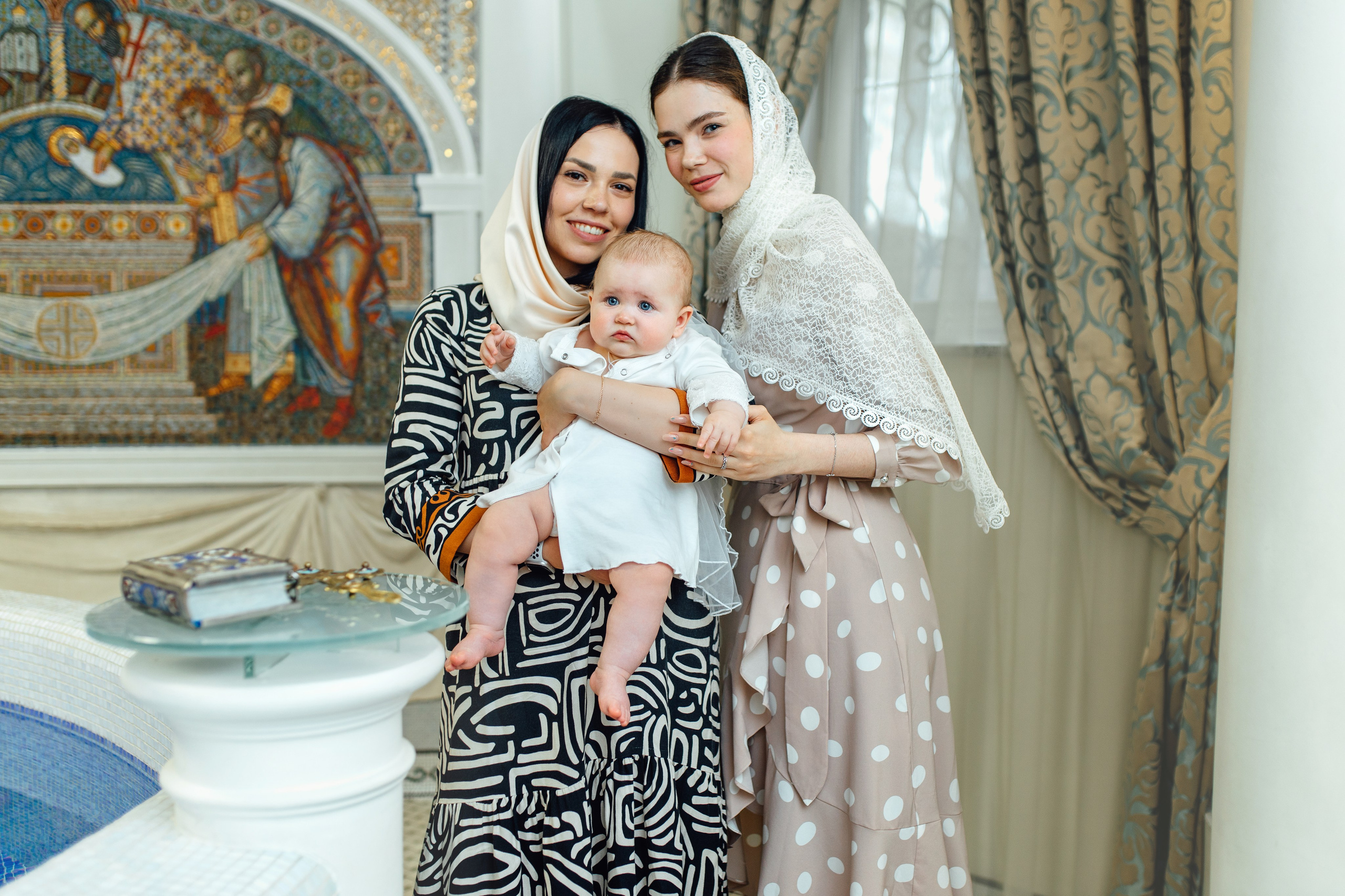 Таинство крещения Софии, апрель 2024