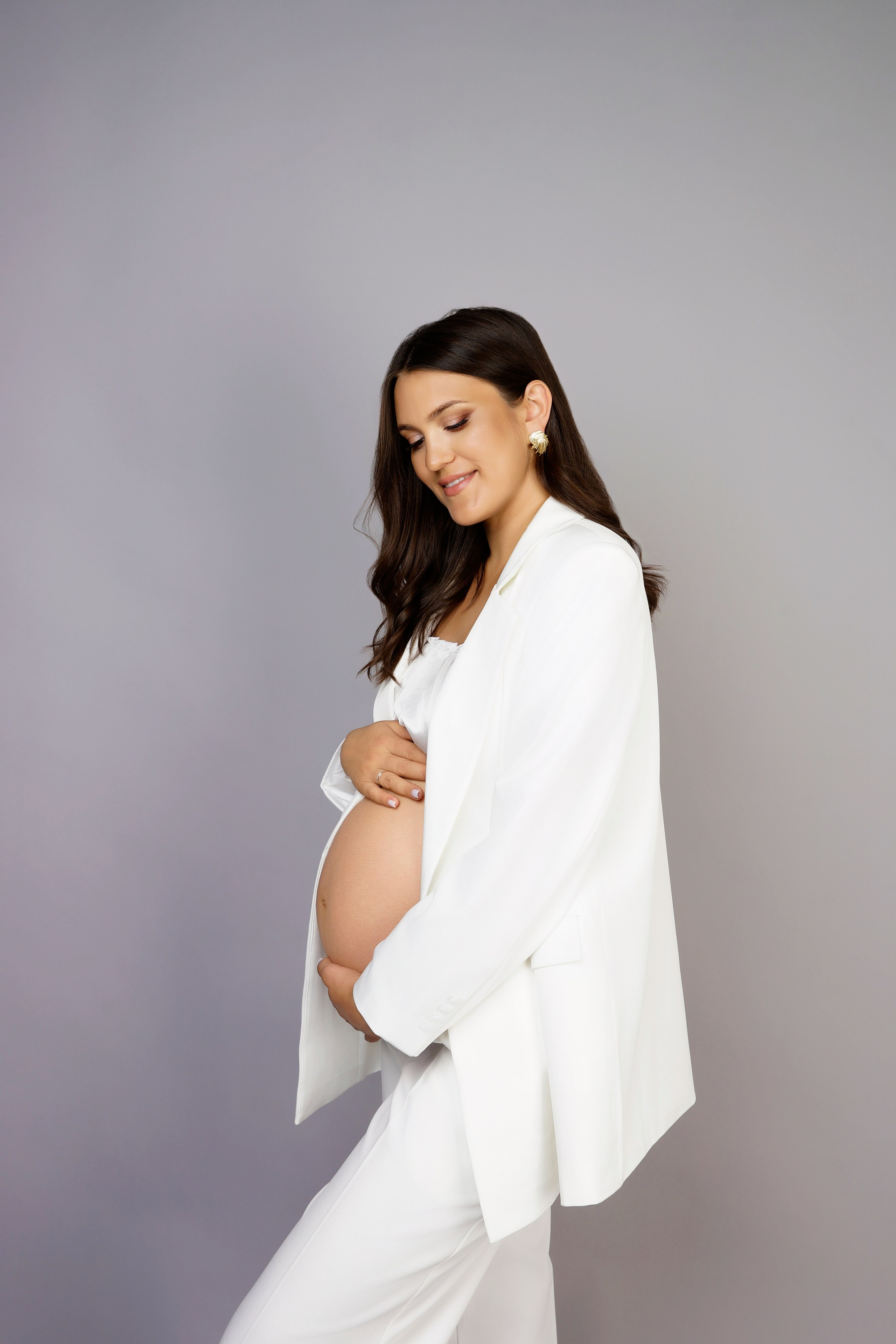 Съёмка беременности в моей фотостудии «НЕБО». Женский фотограф в Химках Алёна Ленёва