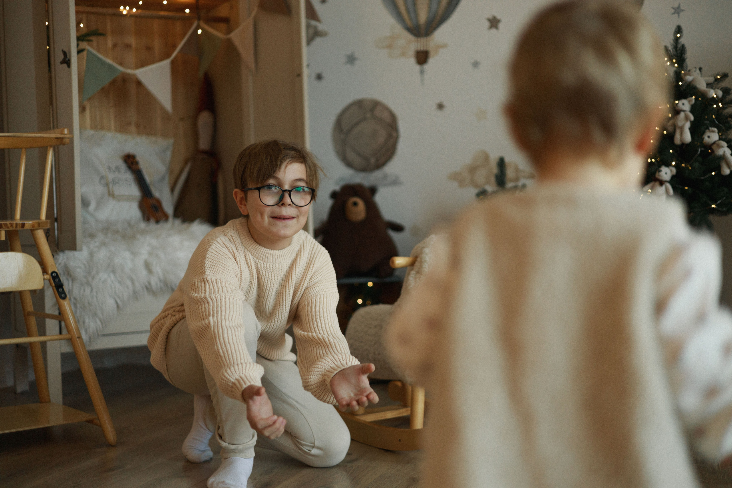 Новогодняя фотосъемка в студии. Семейный видеограф в Москве Элина Ладова