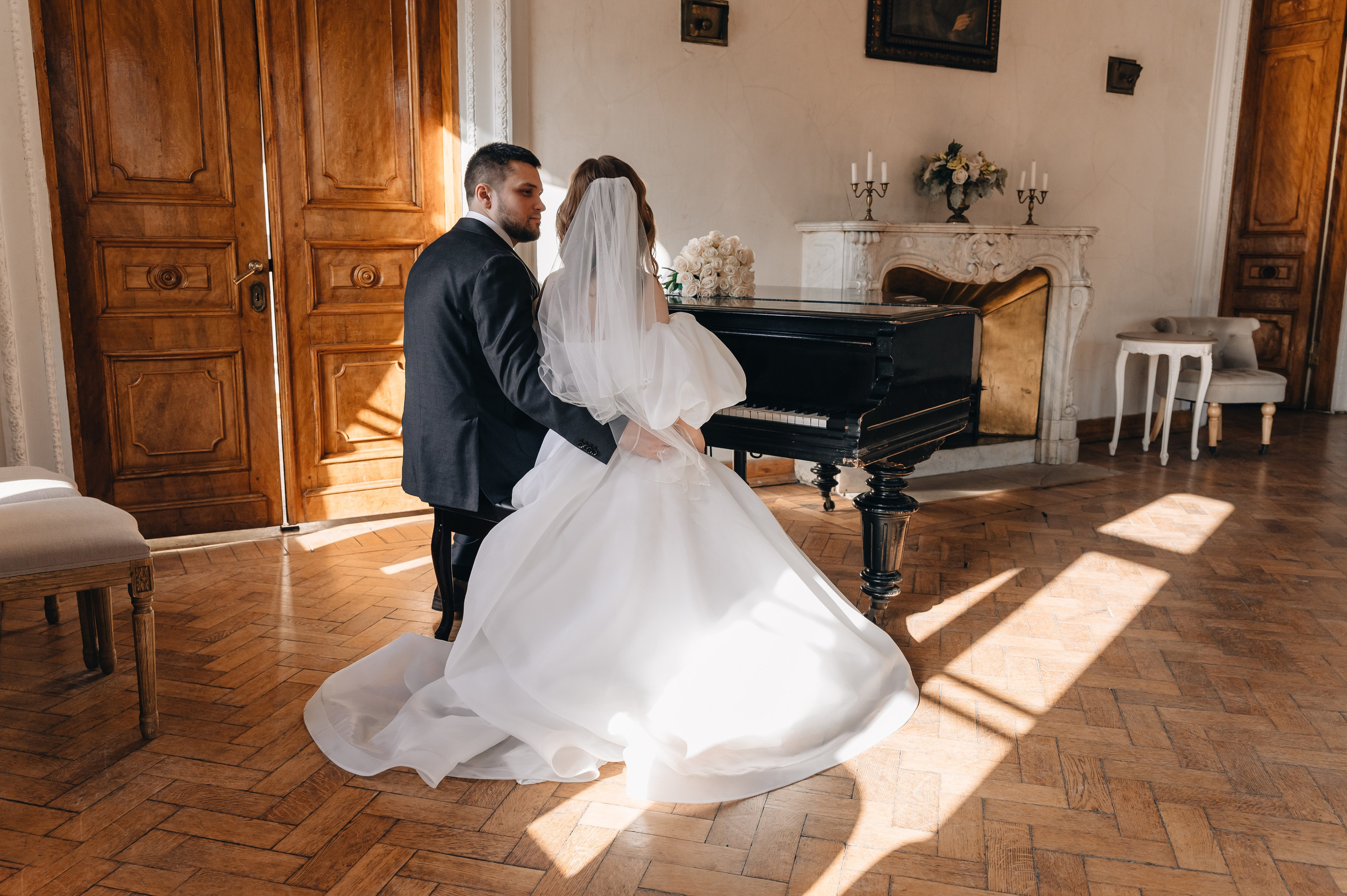 Свадебная фотосессия в библиотеке им. Пушкина. Портретный фотограф Москва Светлана Кашура