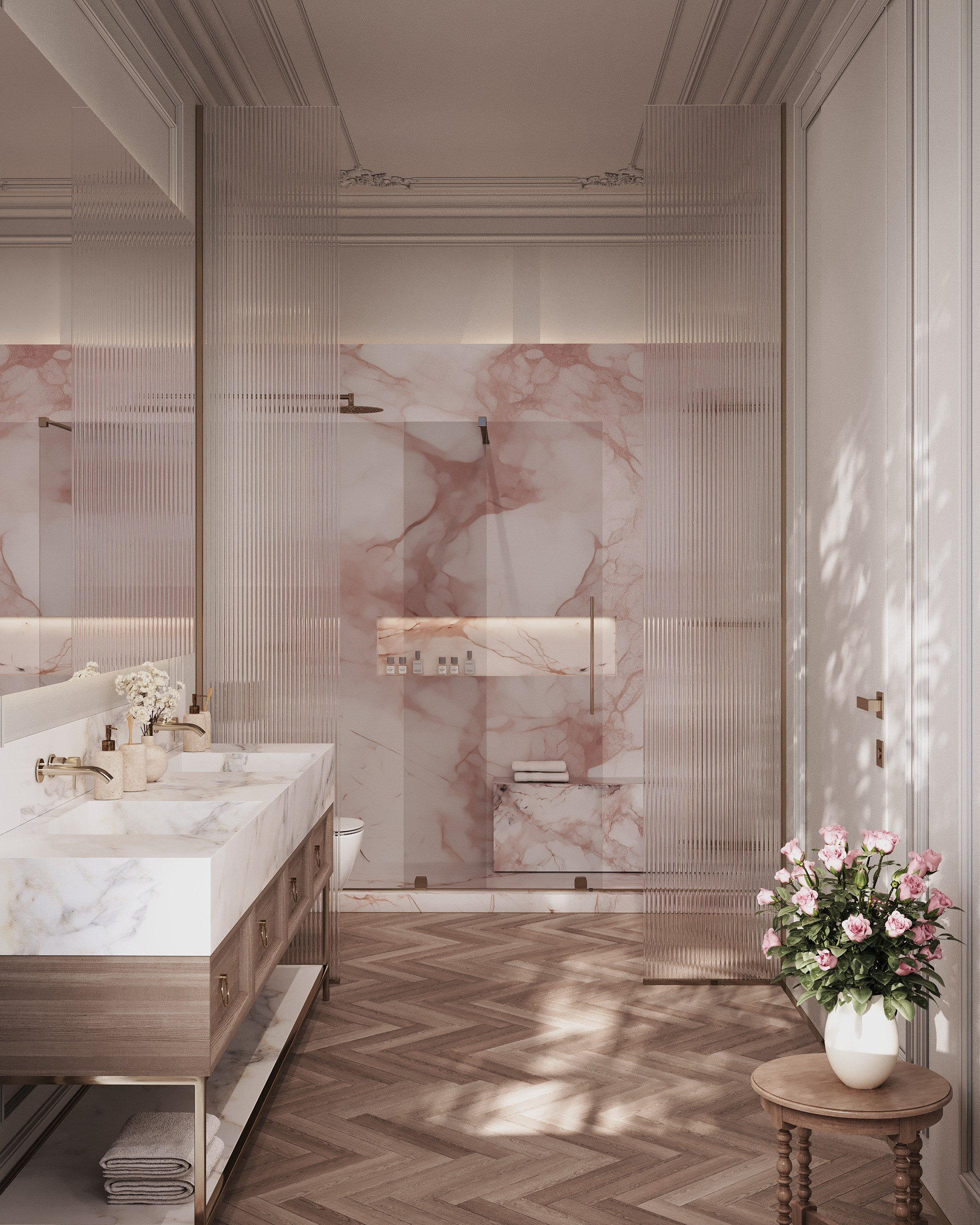 Adelle — концептуальный проект. Визуализация интерьера Corsa Render