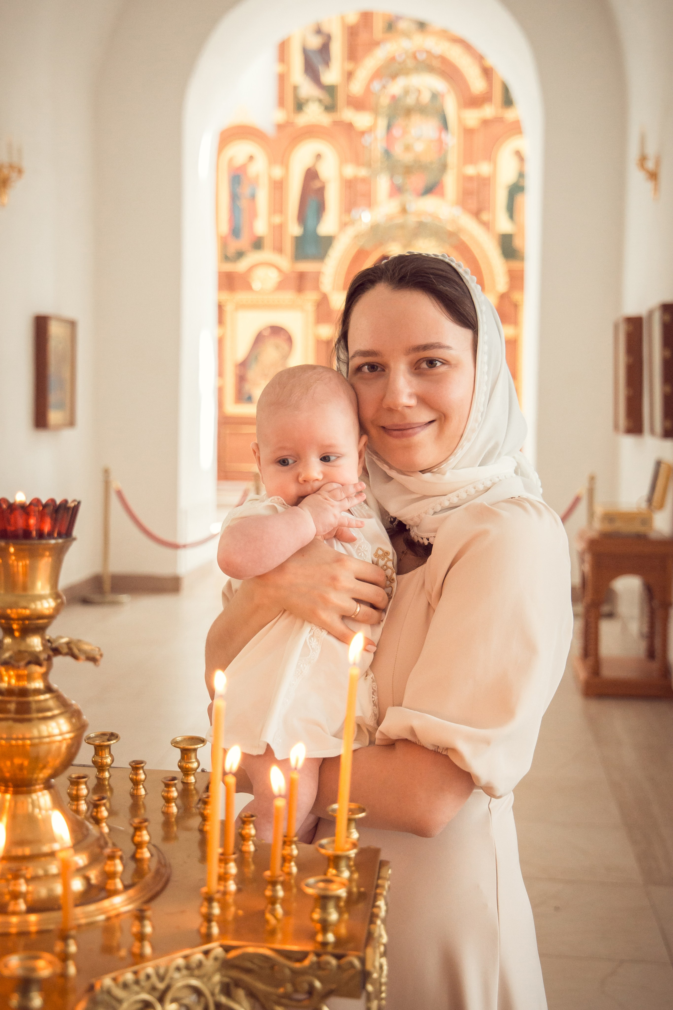 Крещение Ильи в Храме Святых Бессребреников и чудотворцев Космы и Дамиана в Калуге
