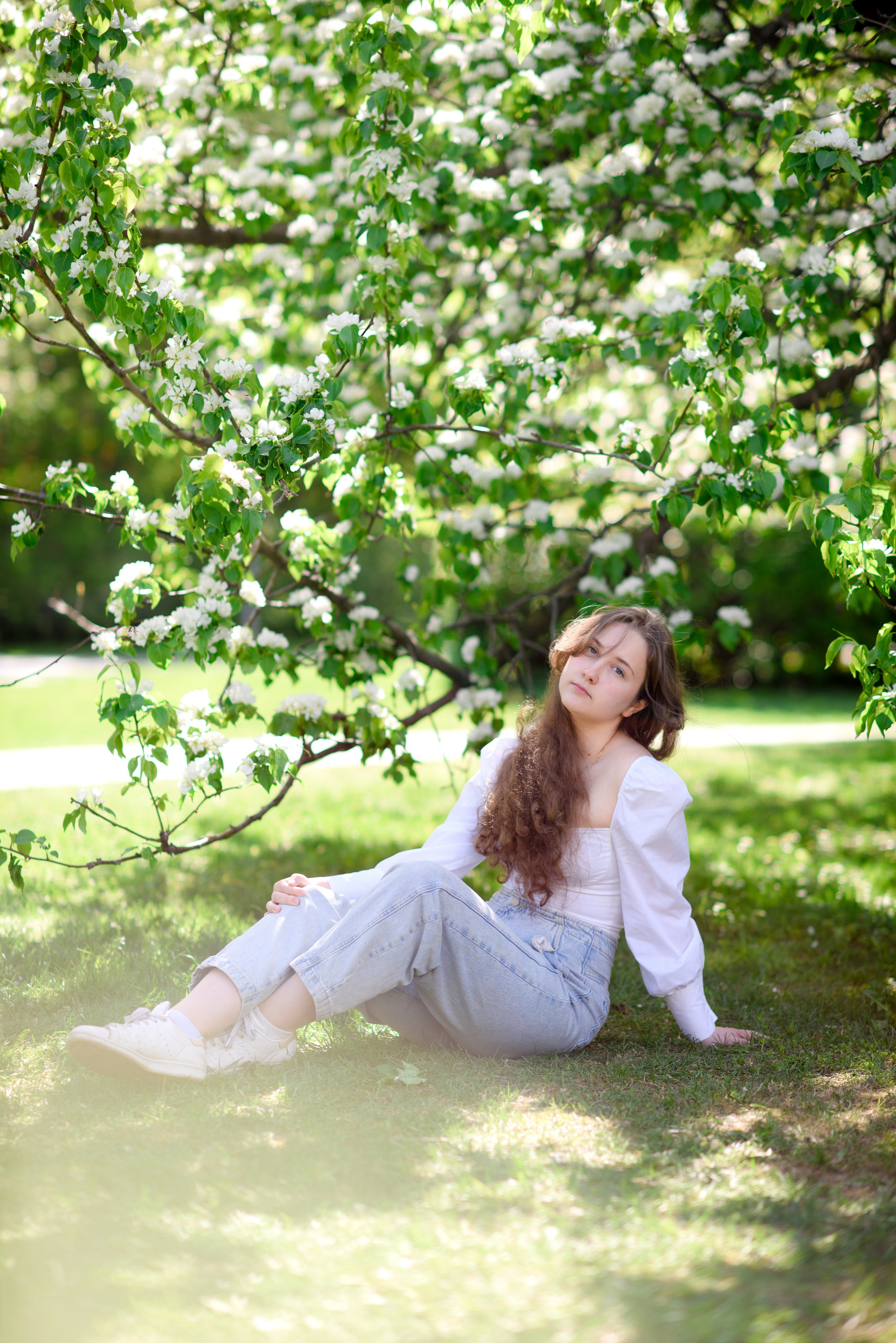 Фотосессия девочки-подростка в Музеоне в цветении. Главная
