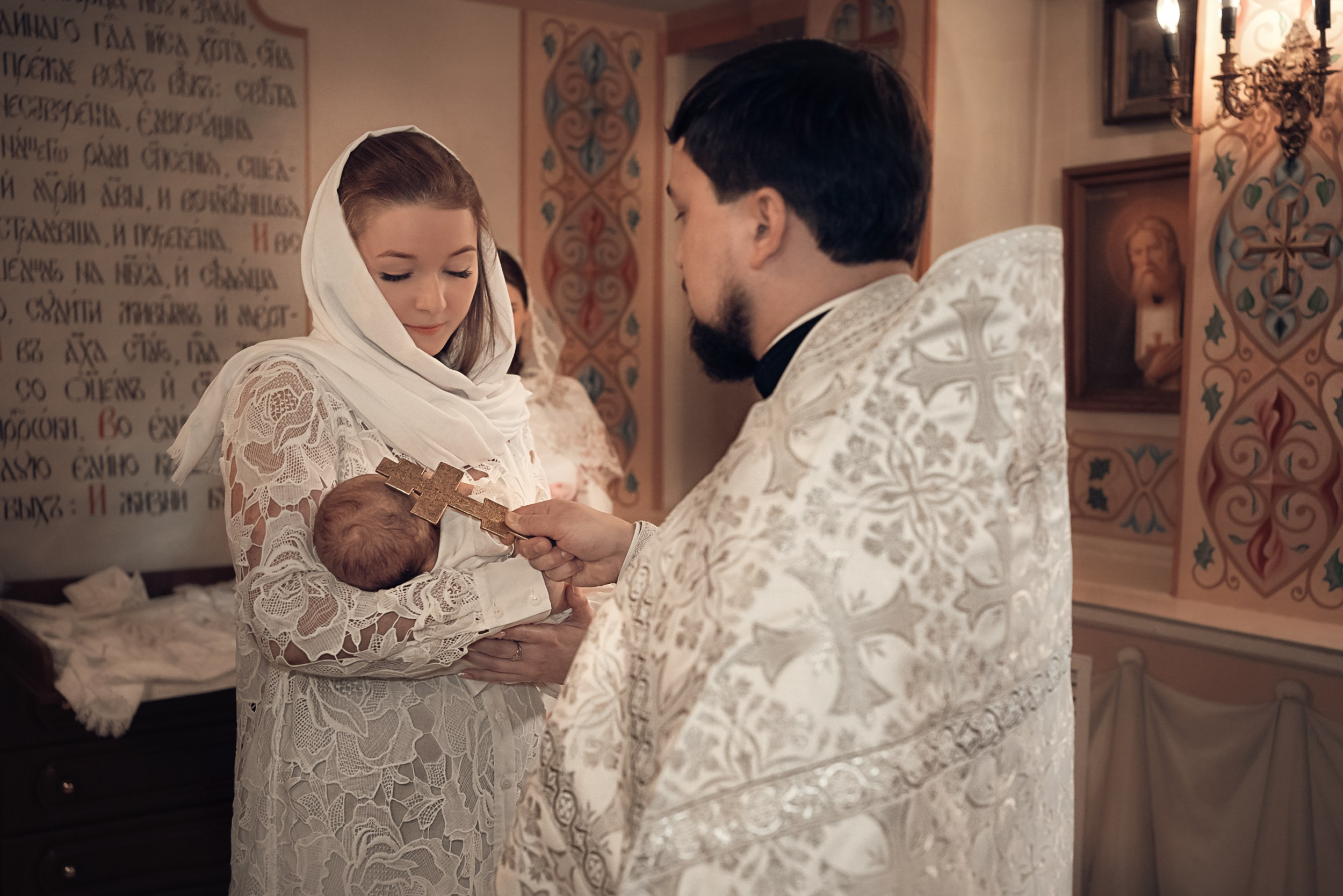 Крещение в Покровском (Феодосиевском) храме г. Тула. Церковный фотограф Севастополь