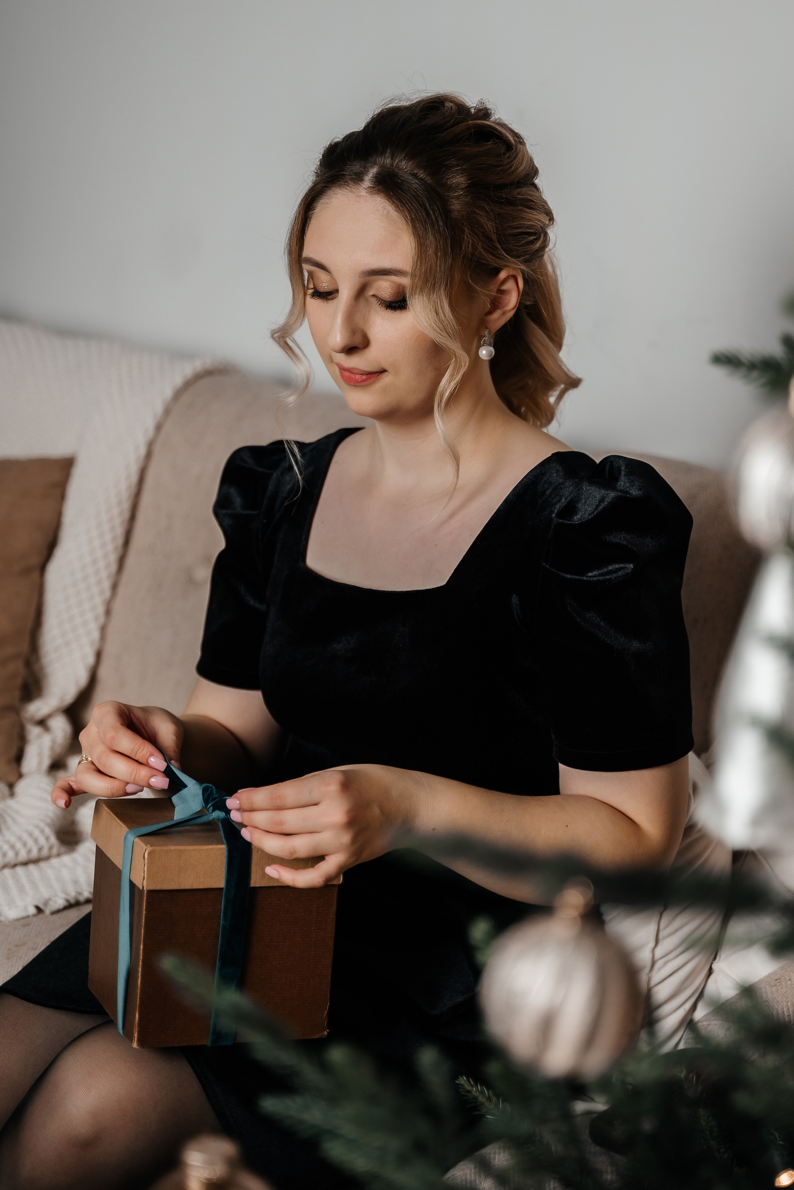 Мама, папа и маленькая принцесса (студия Молоко, зал Милена). Фотограф в Дзержинске Наташа Баева