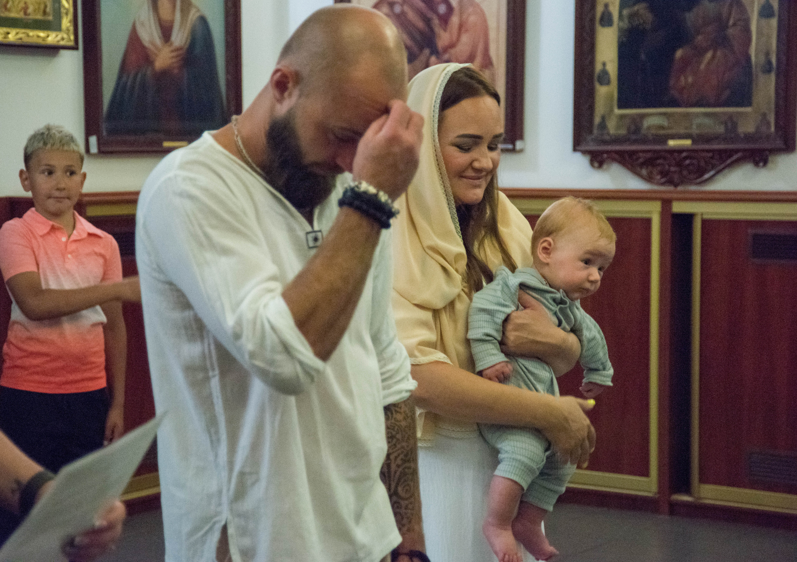 Крещение Ромы. Семейный и детский фотограф в Королеве, Москве и Московской области Строева Анастасия