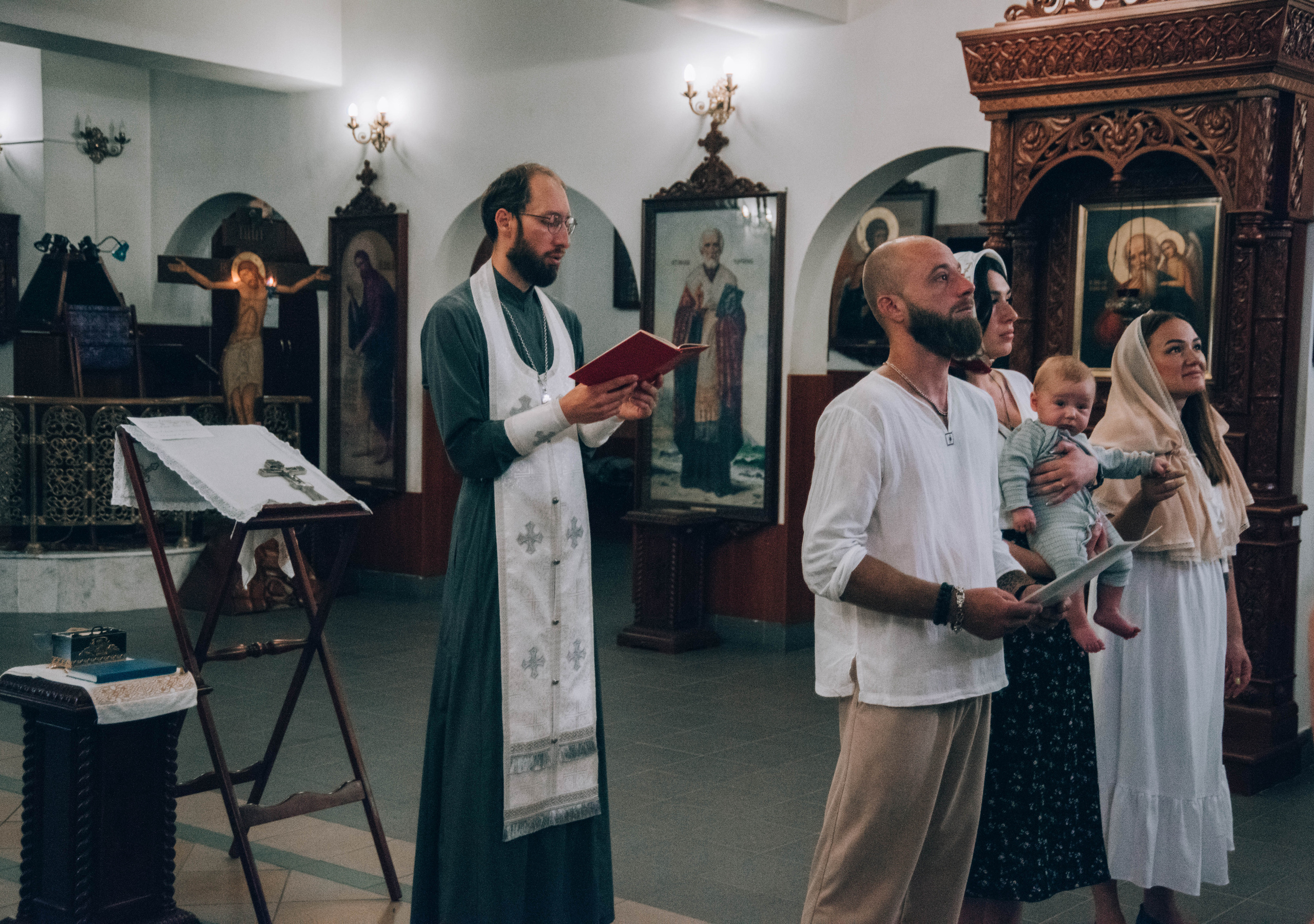 Крещение Ромы. Семейный и детский фотограф в Королеве, Москве и Московской области Строева Анастасия