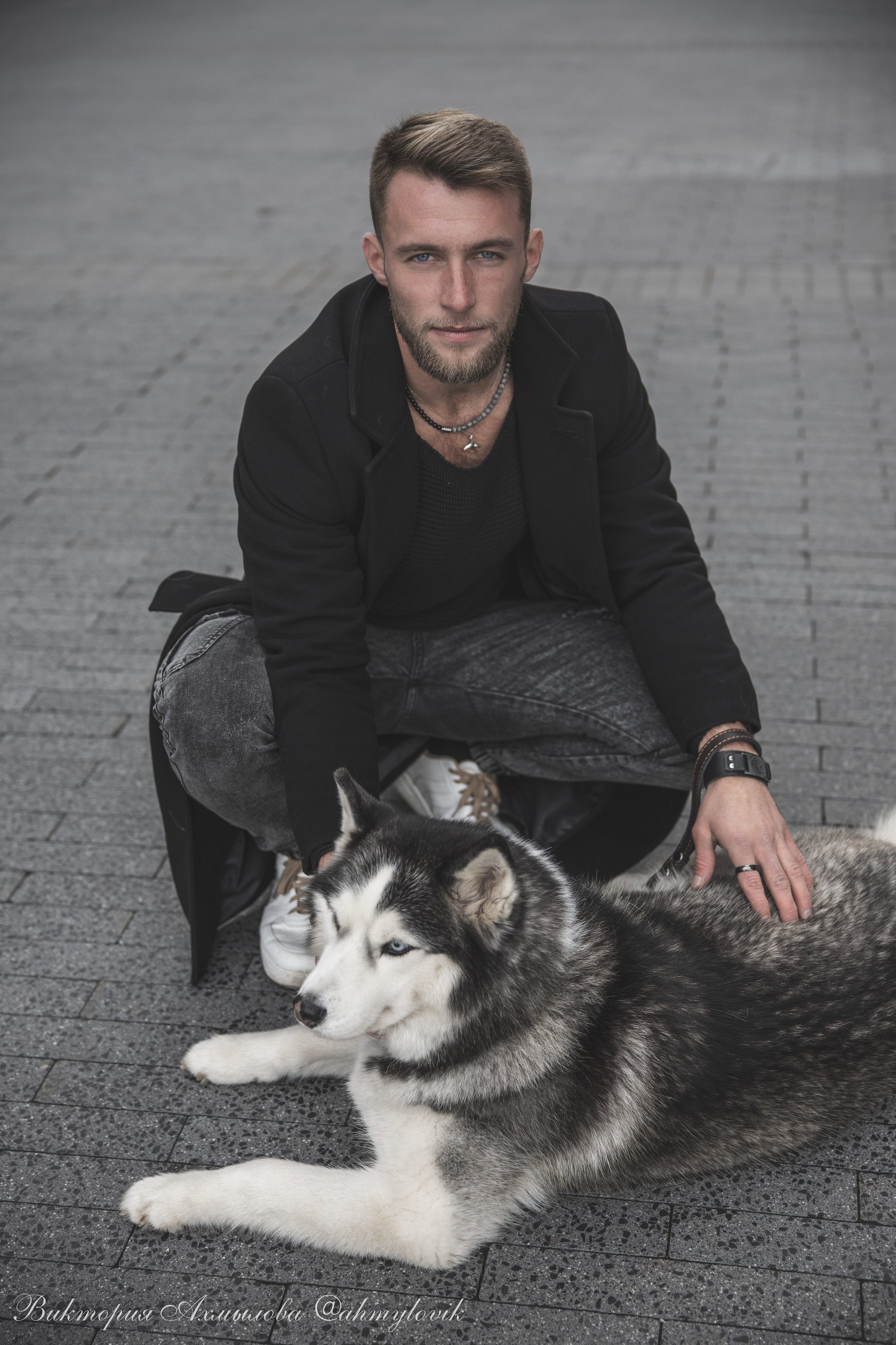 Прогулка с Хаски (Сергей). Виктория Ахмылова. Фотограф в Москве