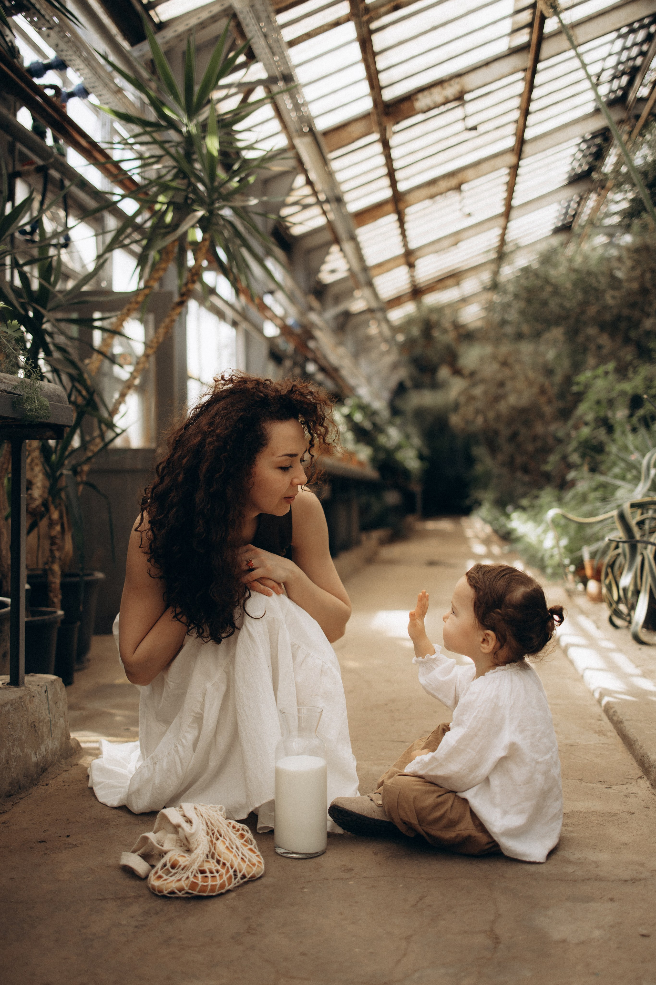Прогулка по оранжерее. Семейный фотограф в Москве Ксения Аганина