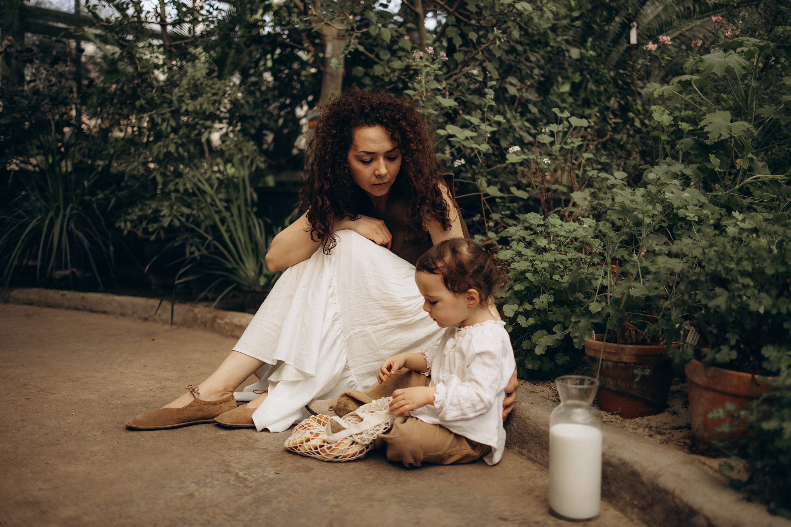 Прогулка по оранжерее. Семейный фотограф в Москве Ксения Аганина