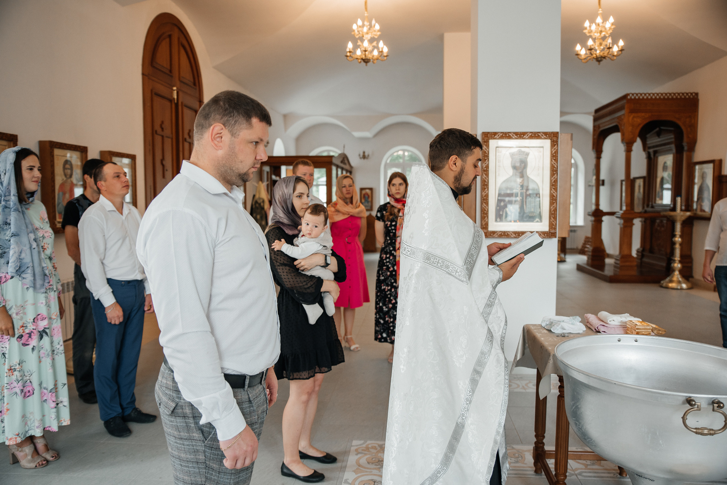 Крещение Романа. Свадебный и семейный фотограф в Туле Анастасия Чаликова