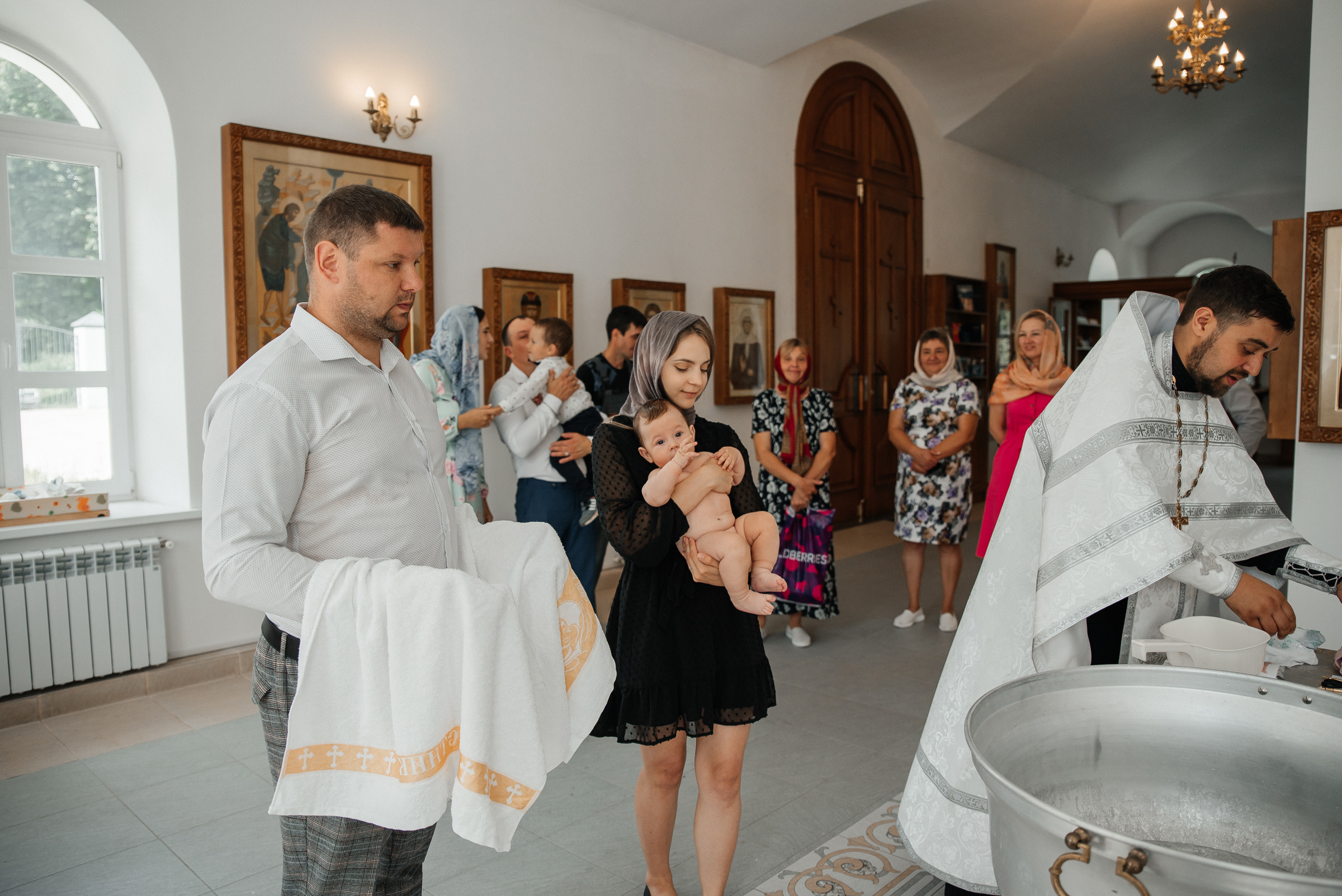 Крещение Романа. Свадебный и семейный фотограф в Туле Анастасия Чаликова