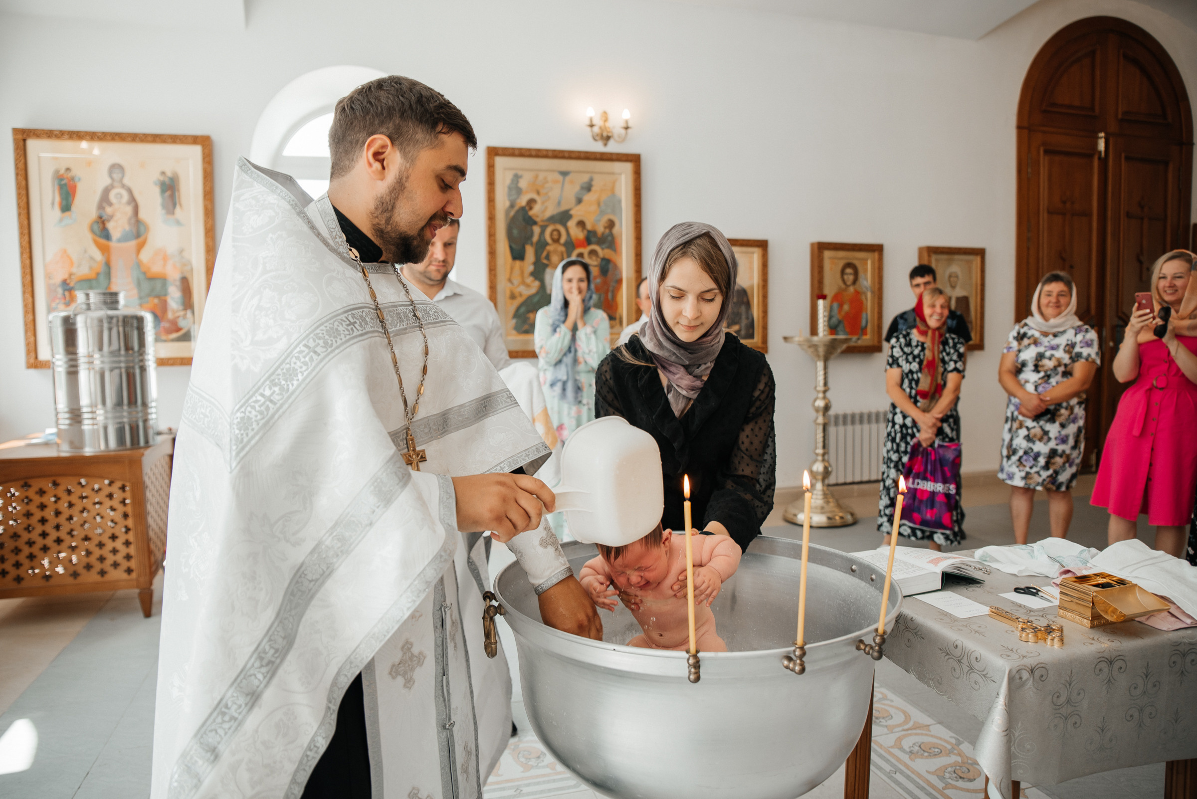 Крещение Романа. Свадебный и семейный фотограф в Туле Анастасия Чаликова