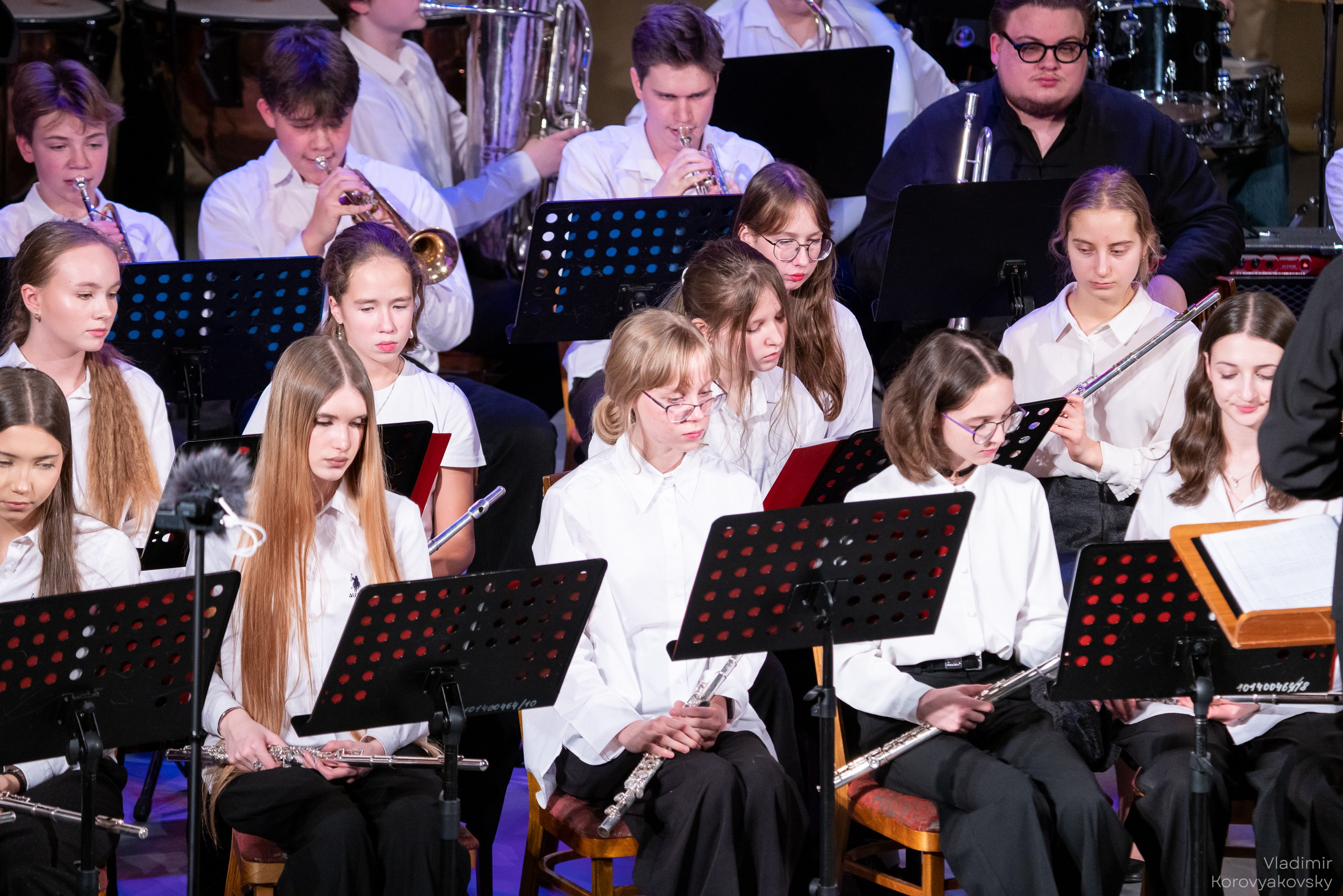Новогодний концерт Духового оркестра ЦГИ. Фотограф Владимир Коровяковский