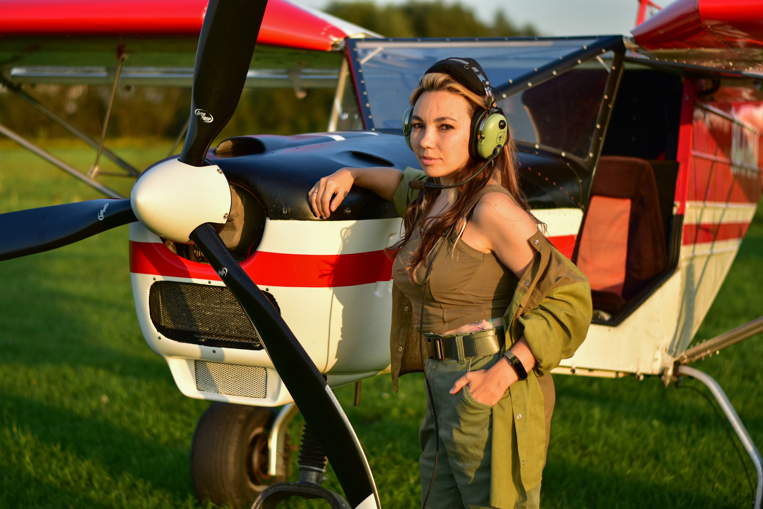 Небо. Самолет. Девушка. Елена Рязанцева Ваш фотограф в городе Тула