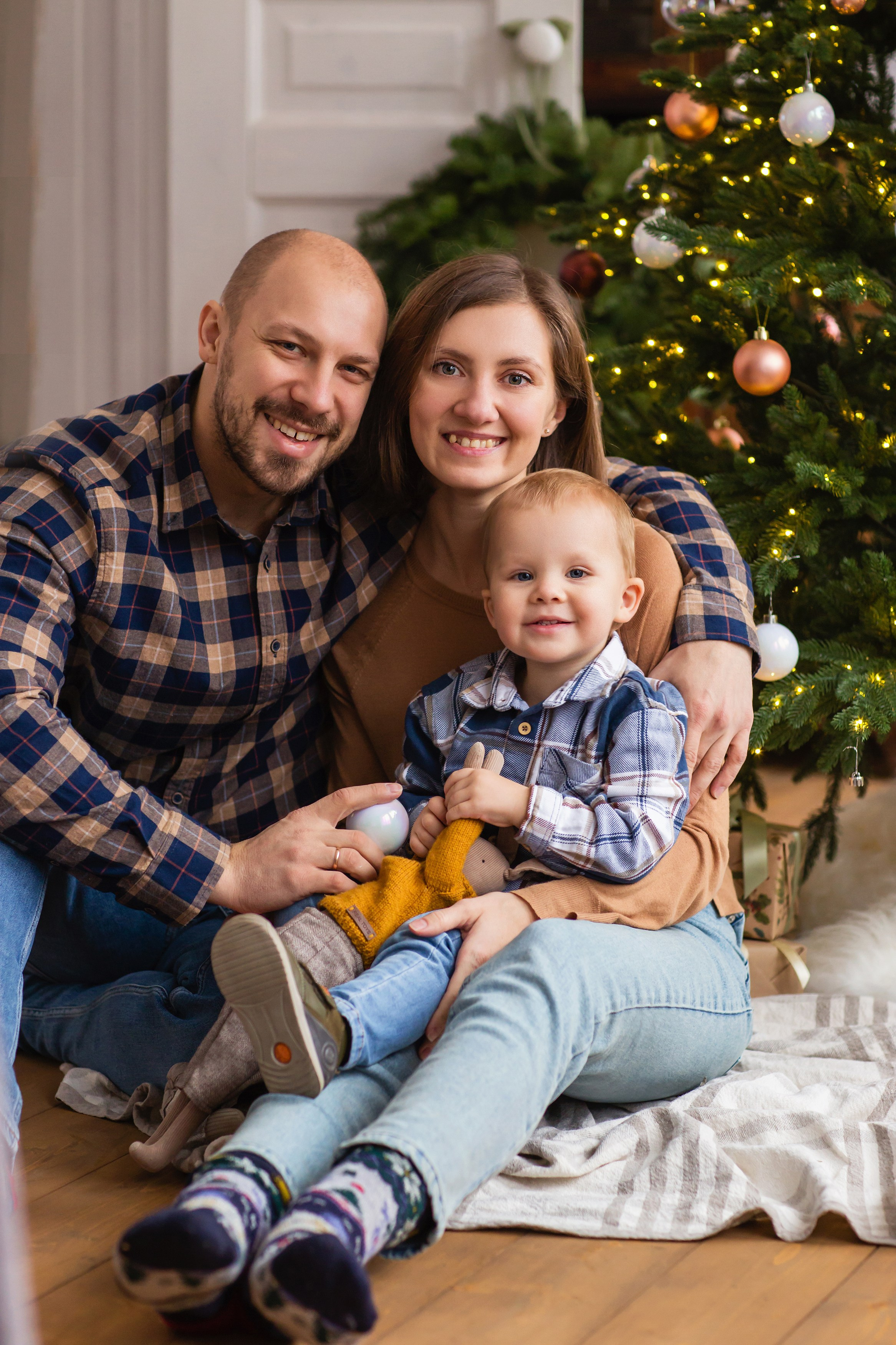 Новогодняя фотосессия в студии. Семейный фотограф Фрязино Зрячева Кристина