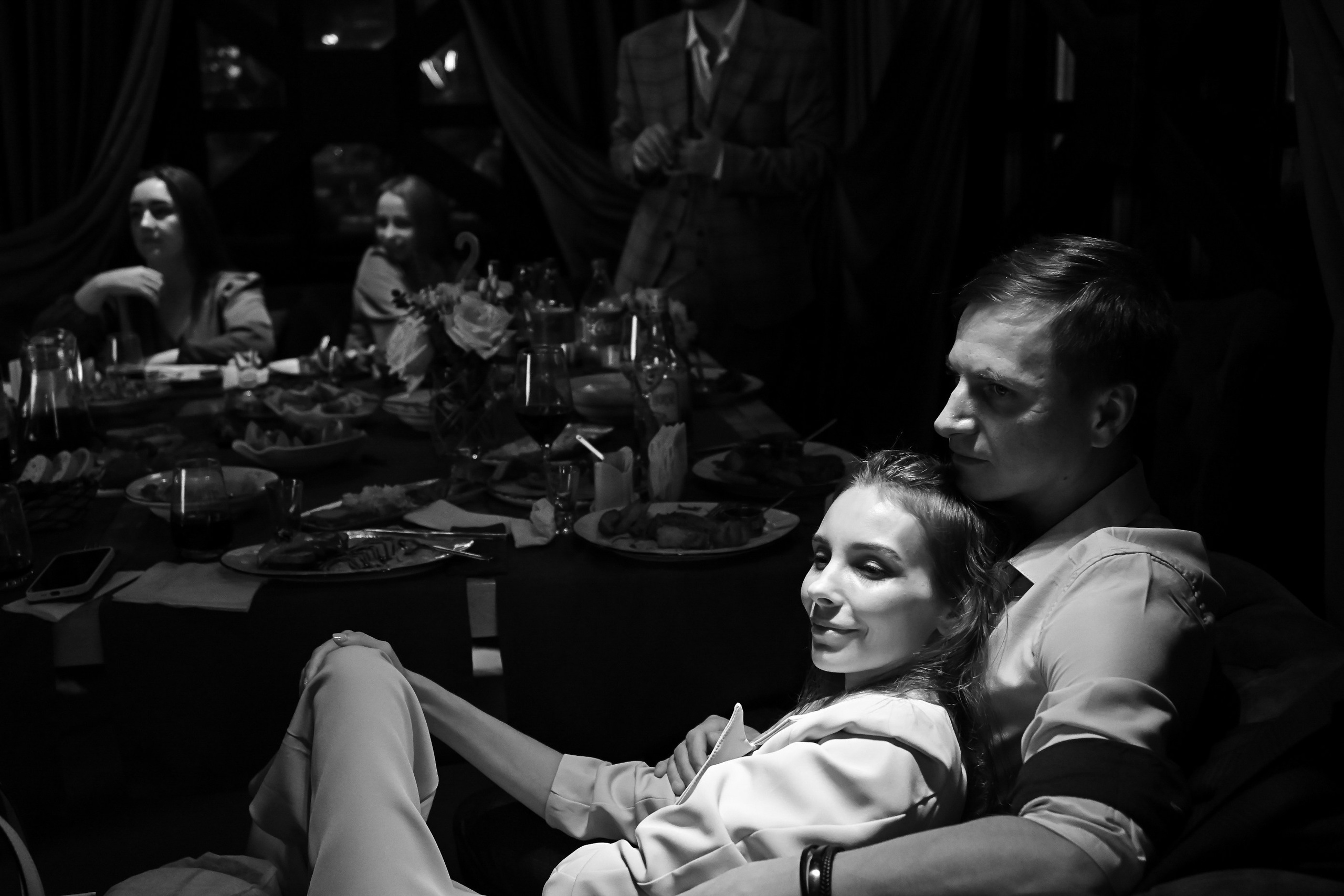 Black and white film. <3