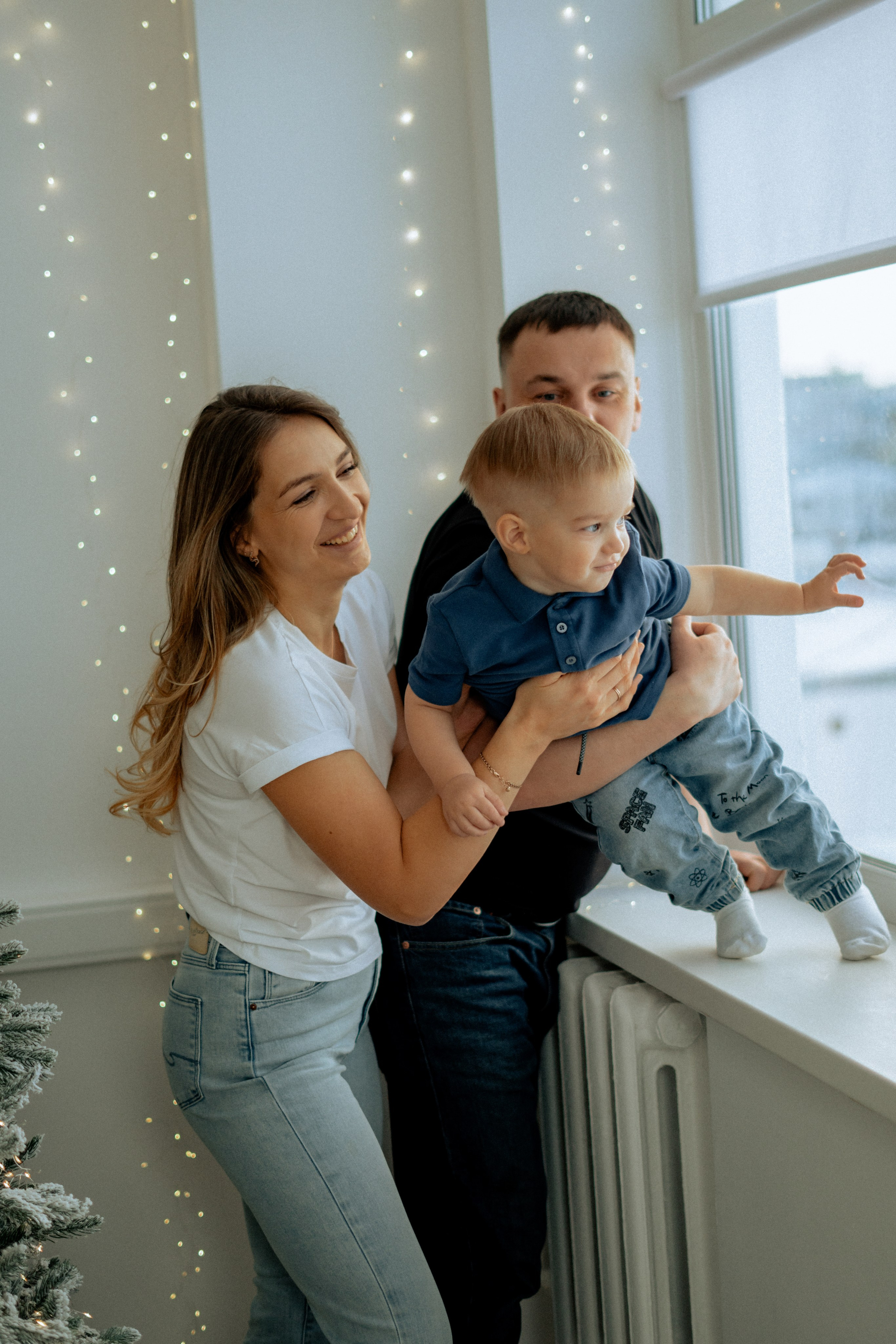 Студийная Новогодняя семейная съемка. Фотограф сахалин