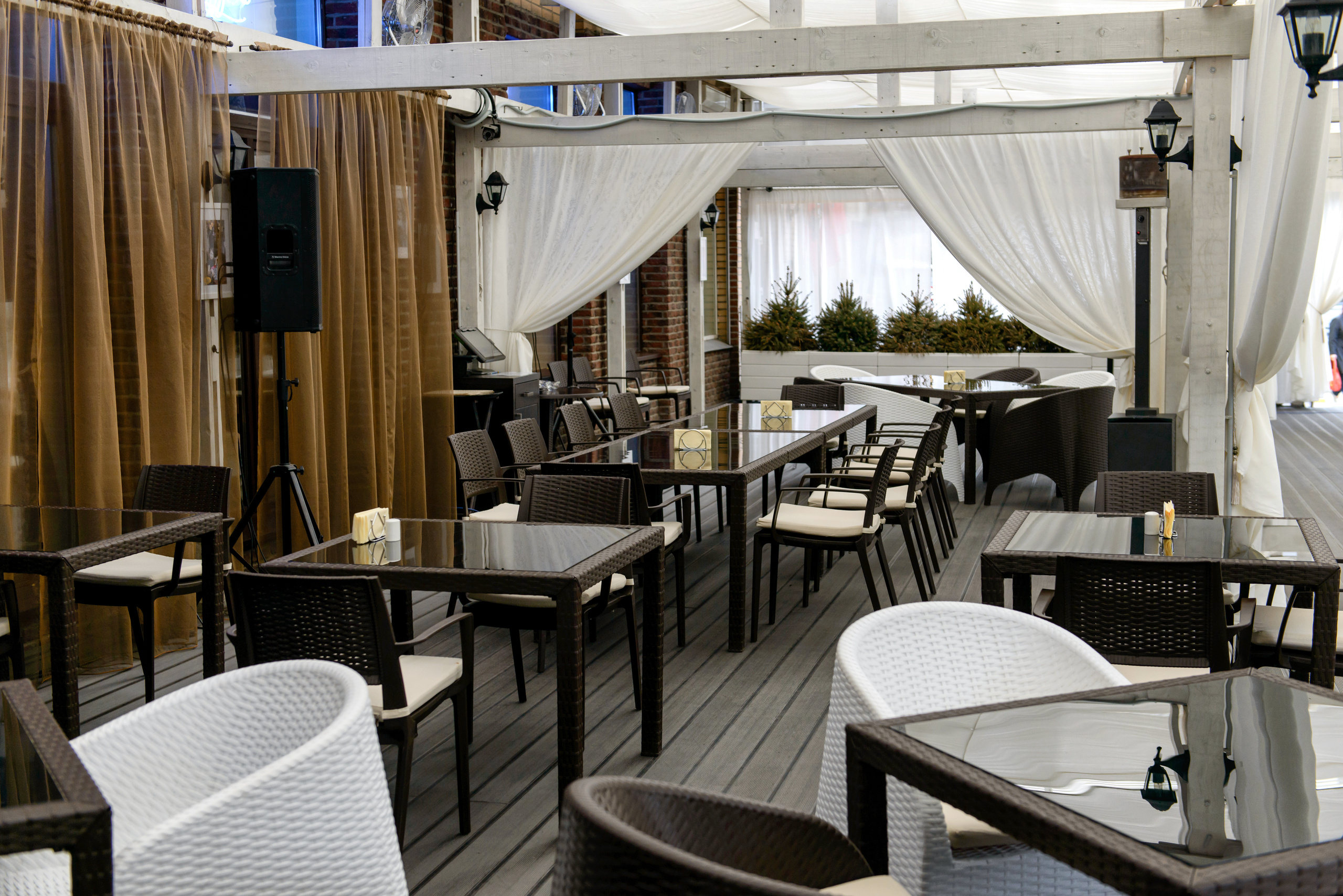 Интерьер ресторан Serafina. Свадебный фотограф Олег Шатохин  Москва и Московской область