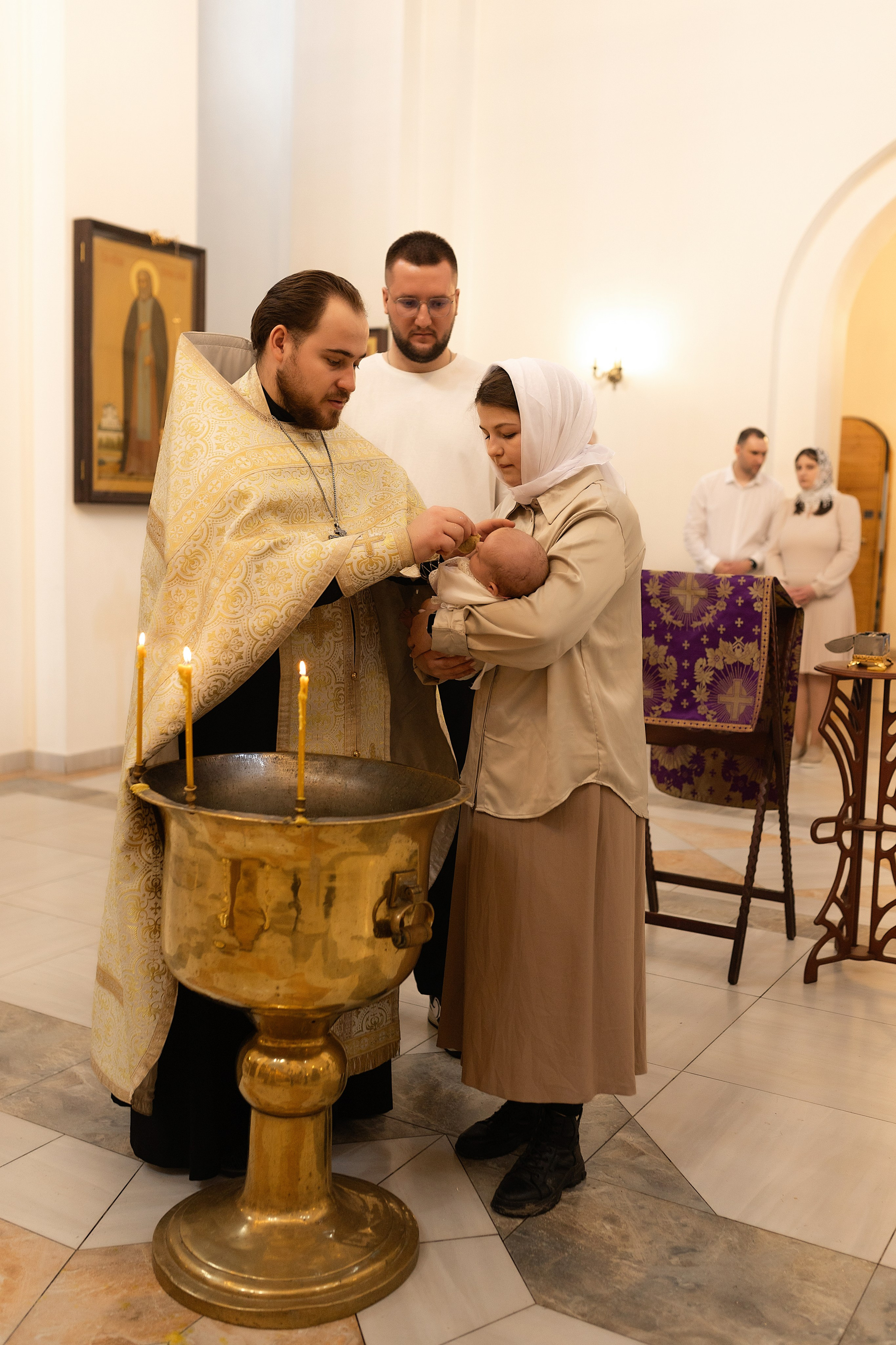 Таинство крещения Алисы. Фотограф в Железнодорожном и Балашихе