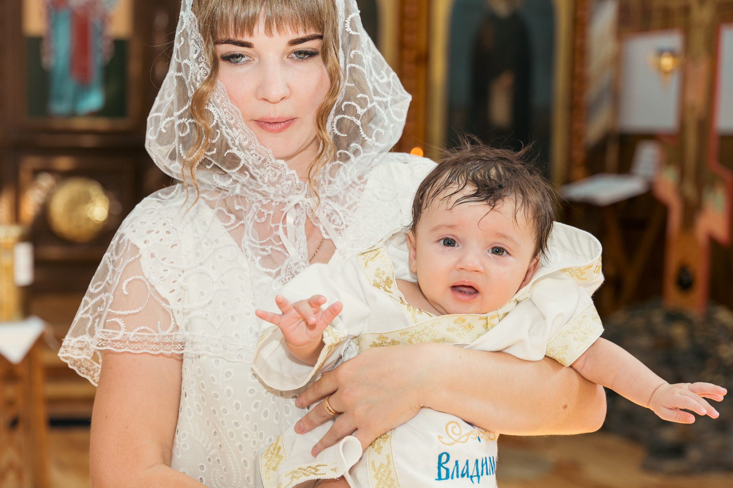 Крещение малыша Владимира: начало духовного пути. Фотограф |Ленинск, Волжский, Волгоград| Наталья Савилова