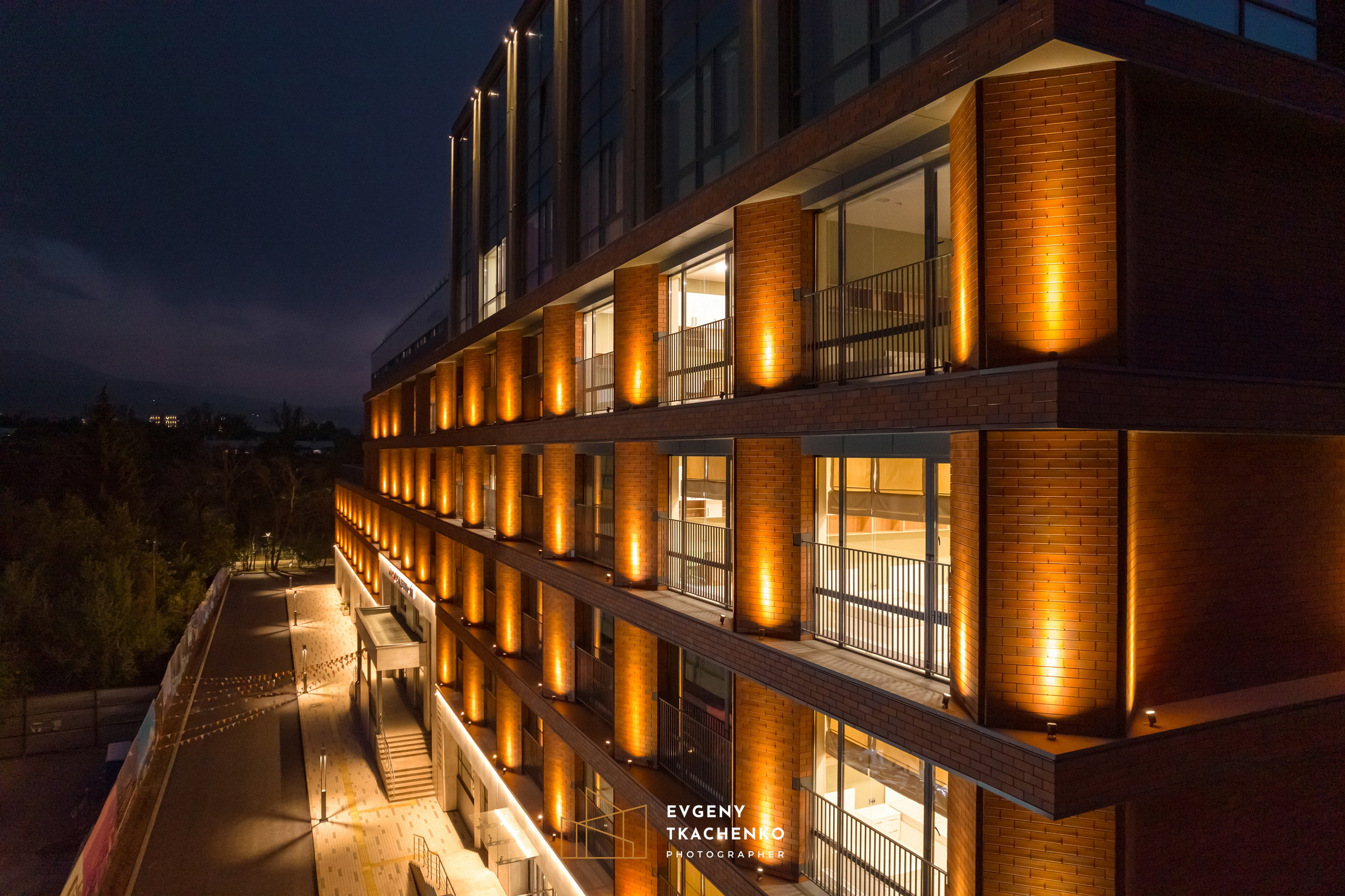 Общежитие университета NarXoz в Алматы. Архитектурный и интерьерный фотограф в Казахстане