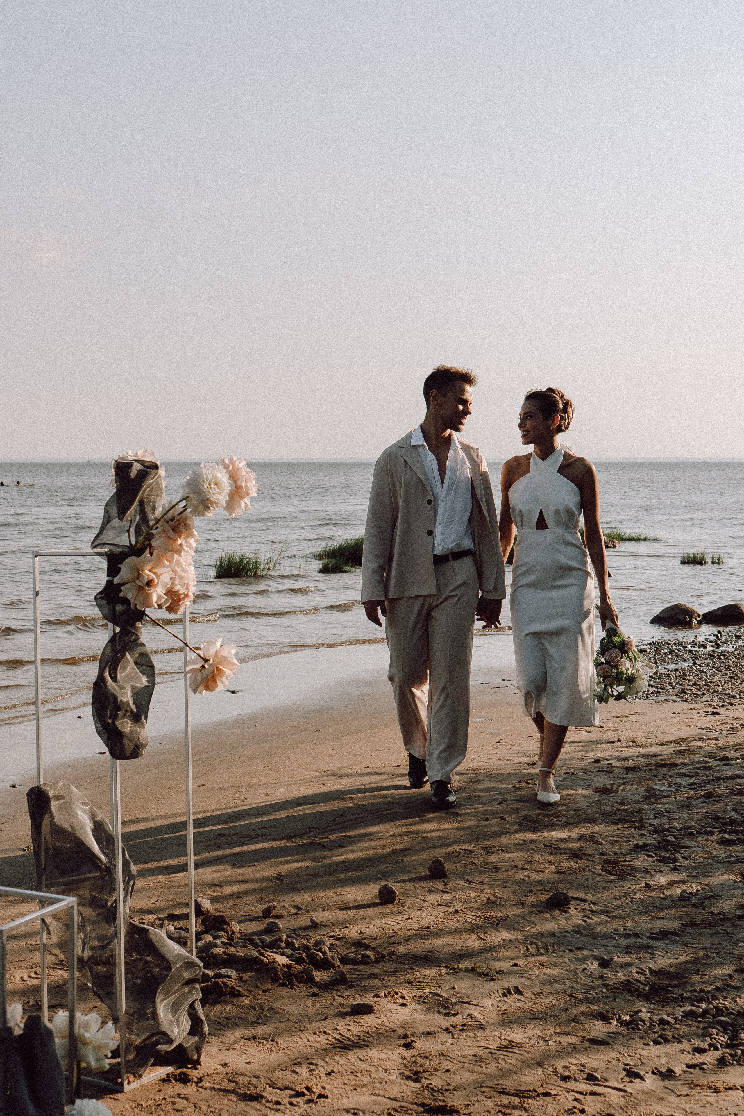 СВАДЕБНАЯ ФОТОСЕССИЯ ВЫЕЗДНОЙ ЦЕРЕМОНИИ (ФИНСКИЙ ЗАЛИВ). Профессиональный фотограф, Санкт-Петербург — Виктория Богомолова