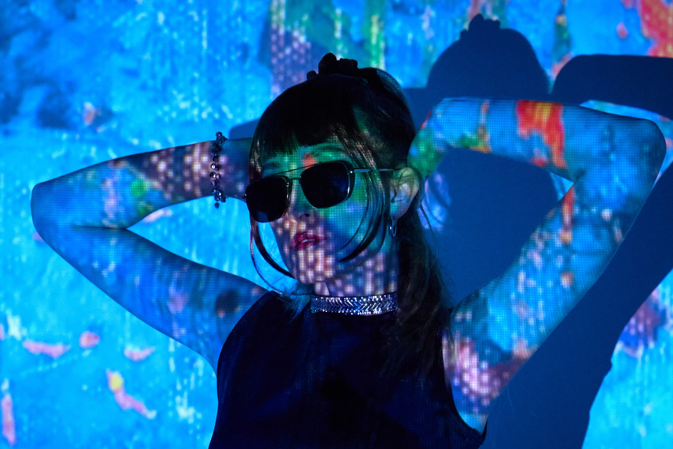 Фотосессия с проектором. Фотограф Serg Nekraov. Фотосъемка Москва и МО