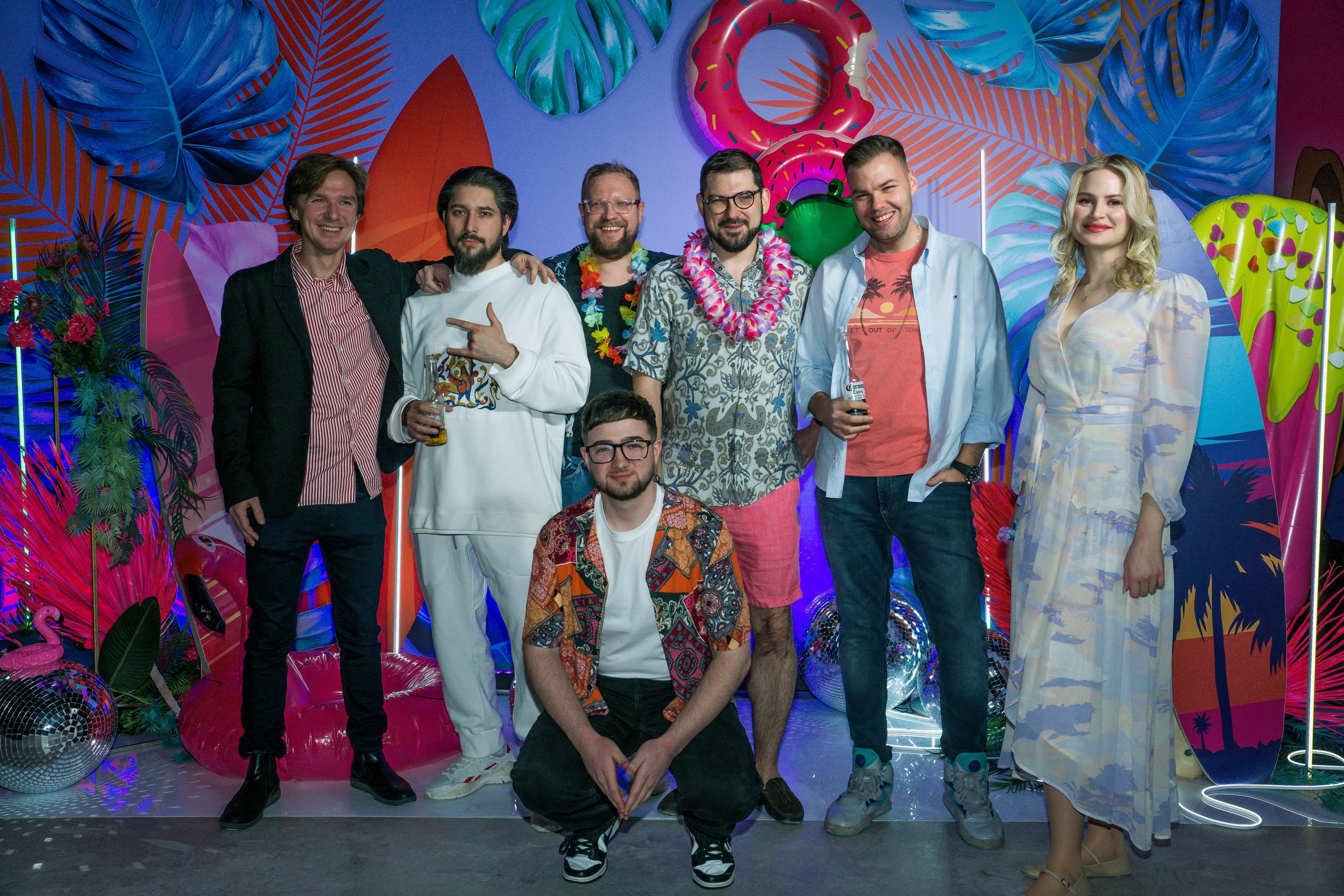 МТС корпоратив Гавайская вечеринка. Фотограф