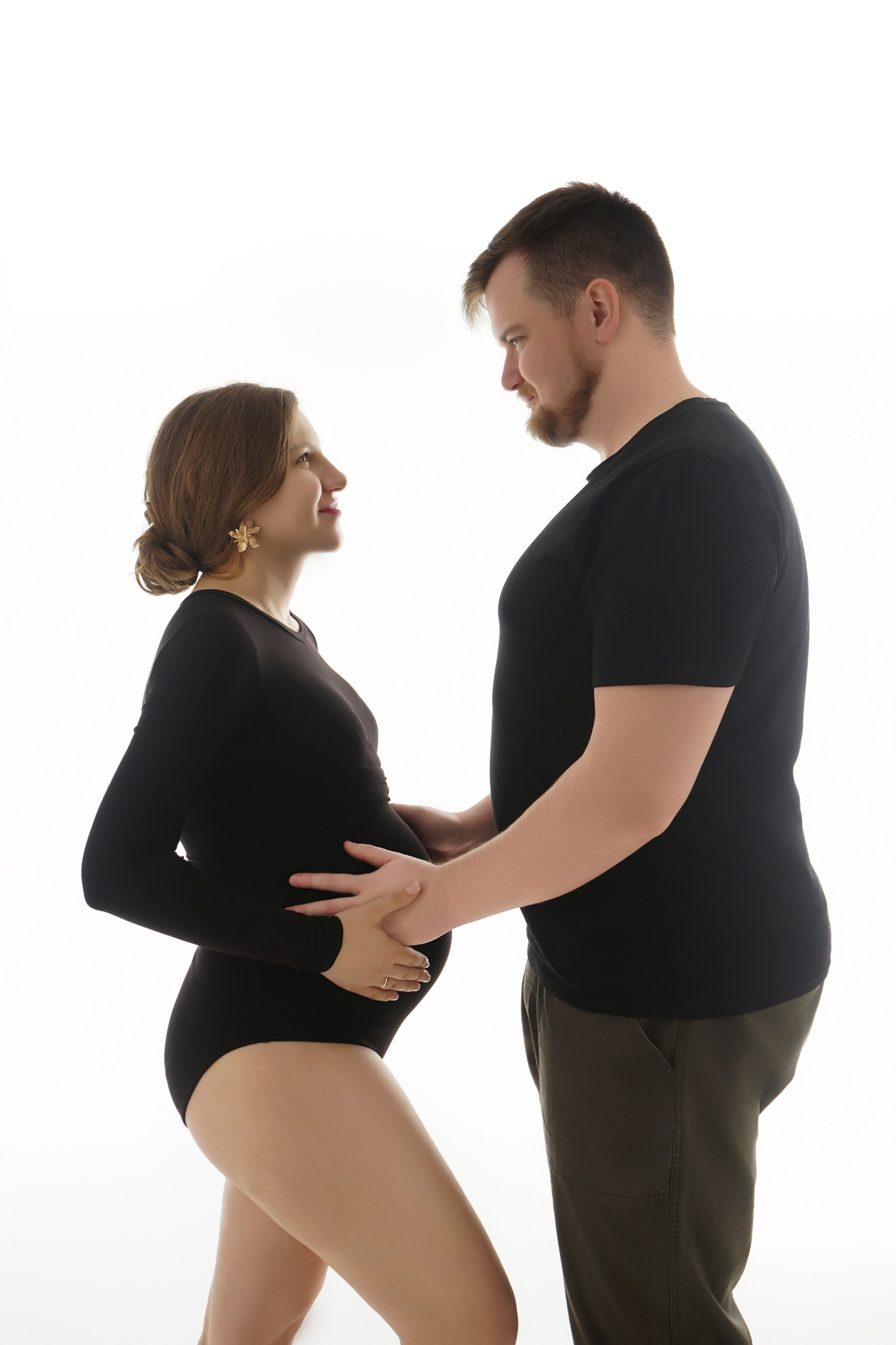 Съёмка беременности в моей фотостудии «НЕБО». Женский фотограф в Химках Алёна Ленёва