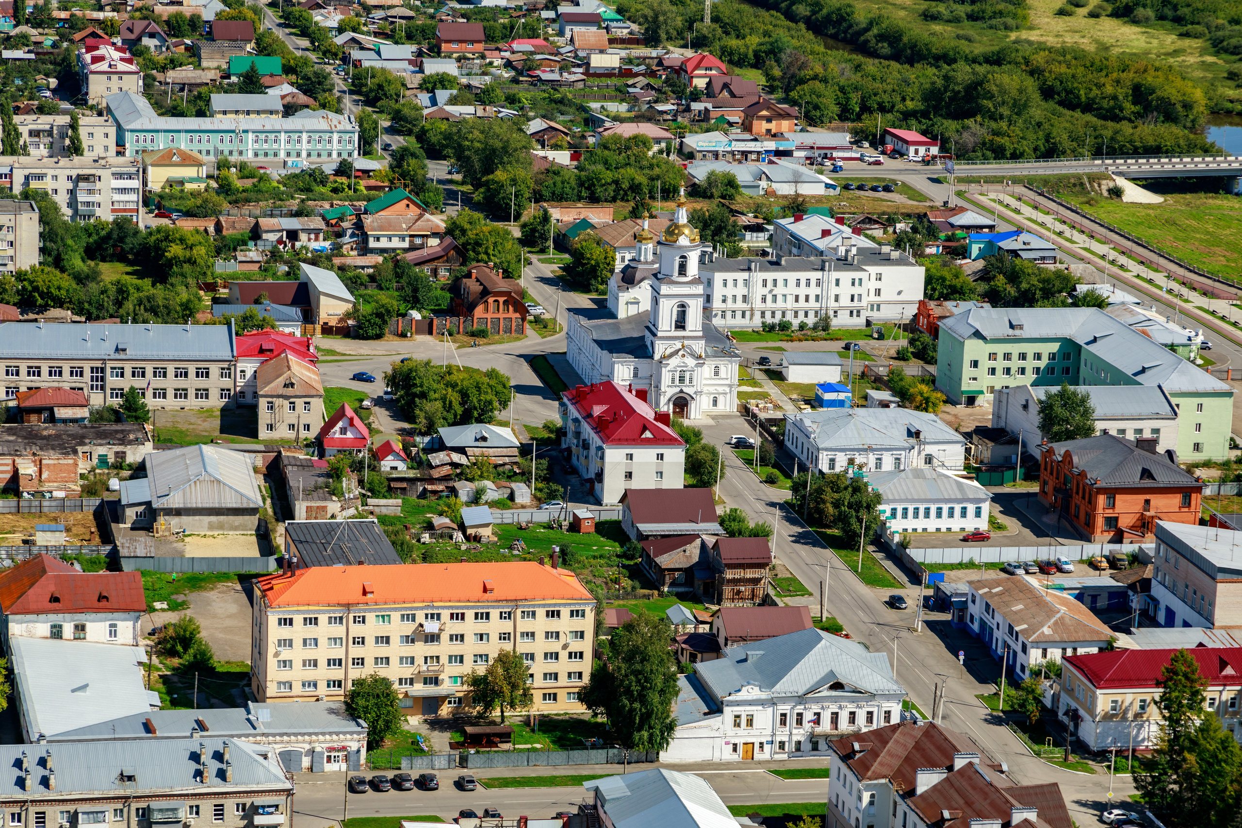 Город с высоты птичьего полёта. Фотограф Андрей Гузеев