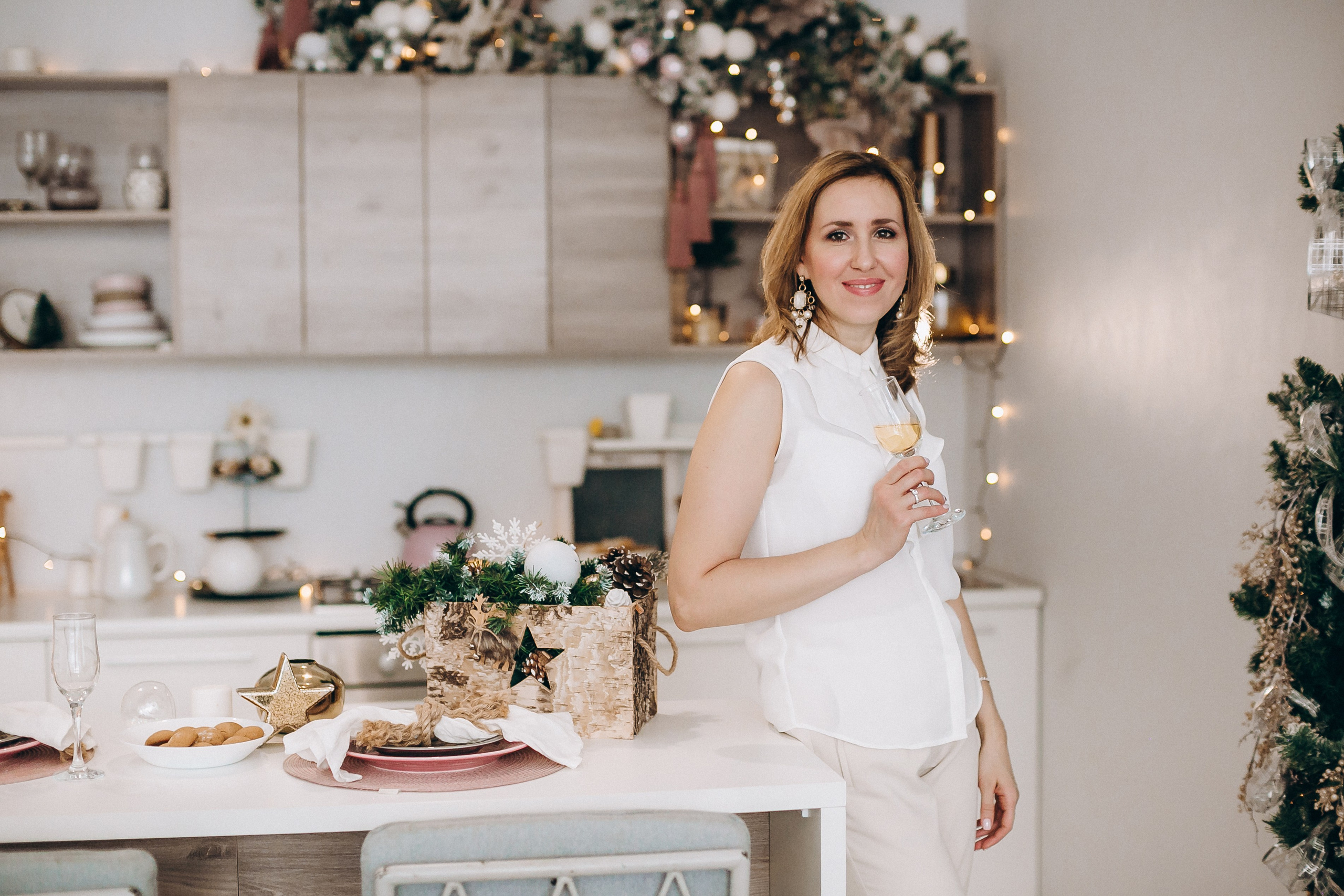 Новогодняя фотосессия в студии. Семейный, детский и школьный фотограф в Москве Рудницкая Анна