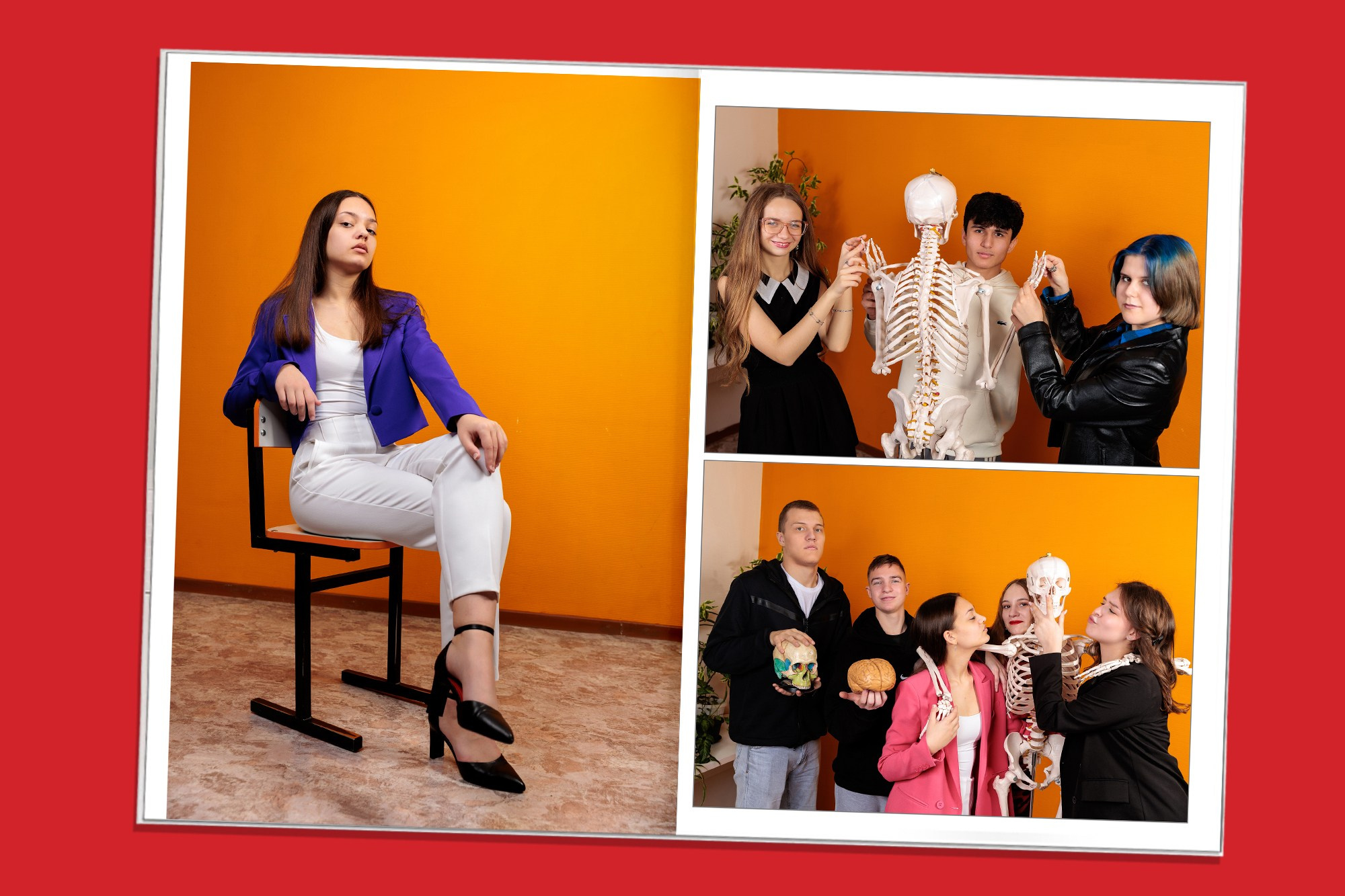 Дизайны для старшей школы. Заказать фотокнигу на выпускной в Новосибирске от Bestyalbum