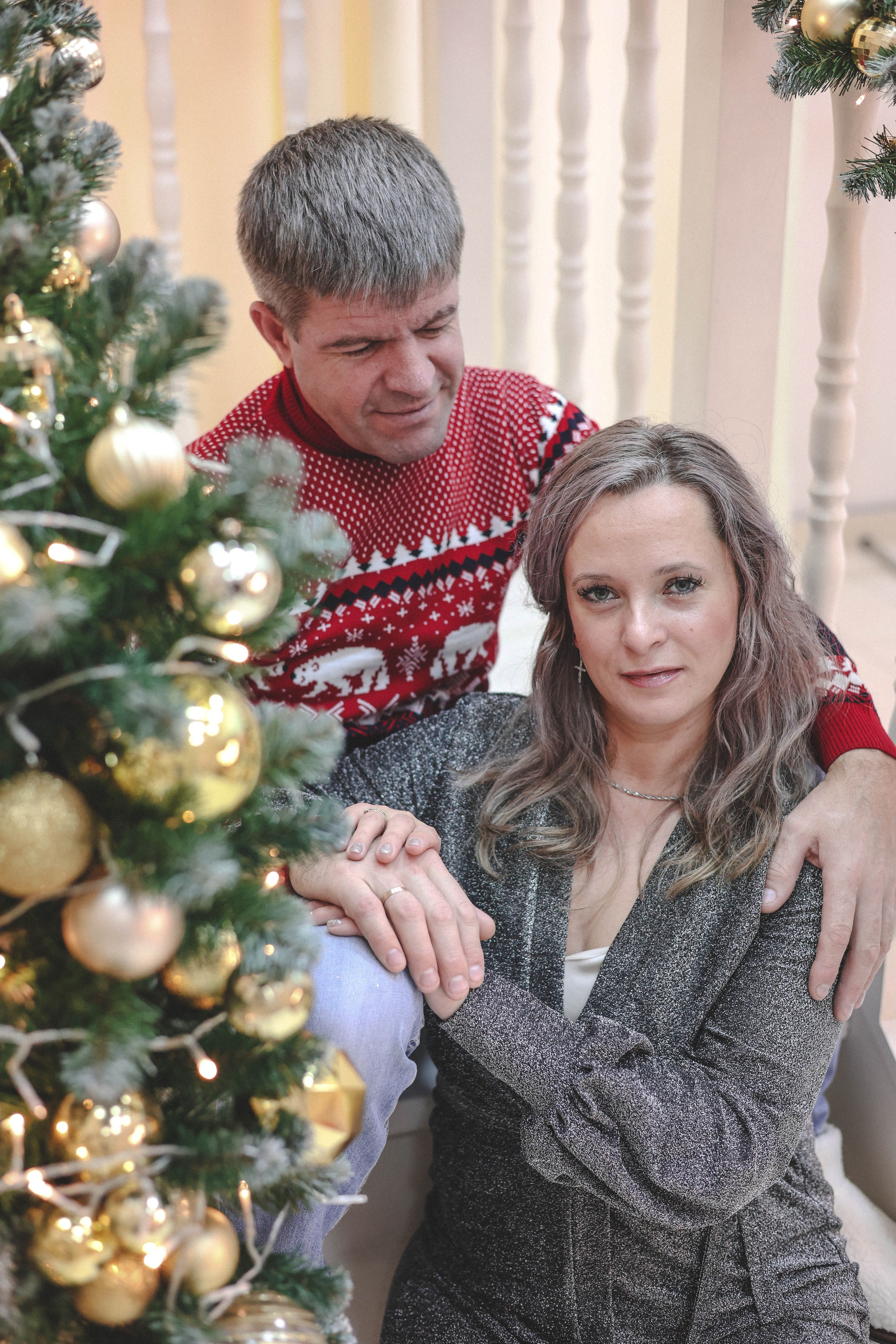 Новогодняя история «Ирина и ее семья». Фотограф в Москве Анастасия Калинина