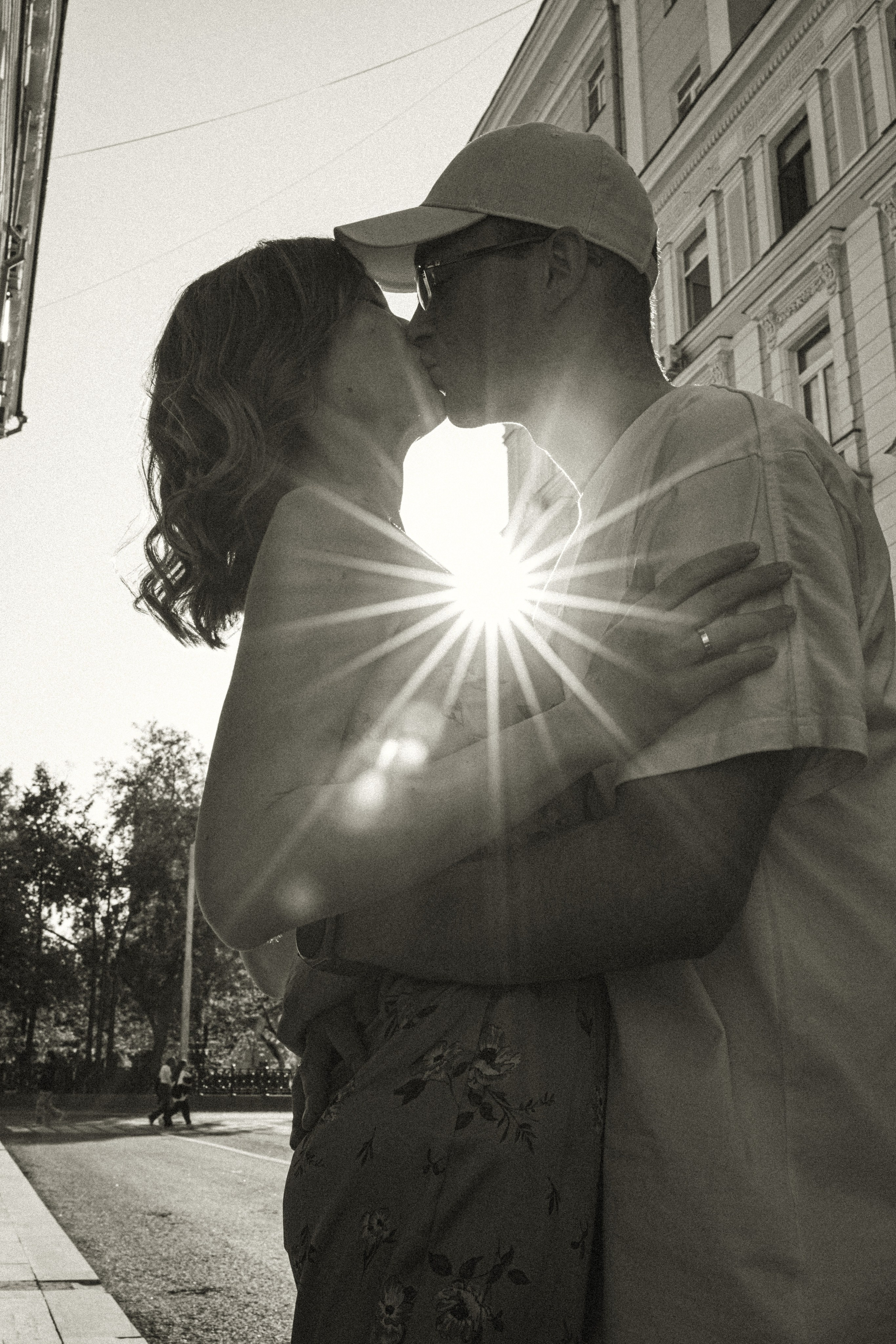 лучи солнца сквозь пару