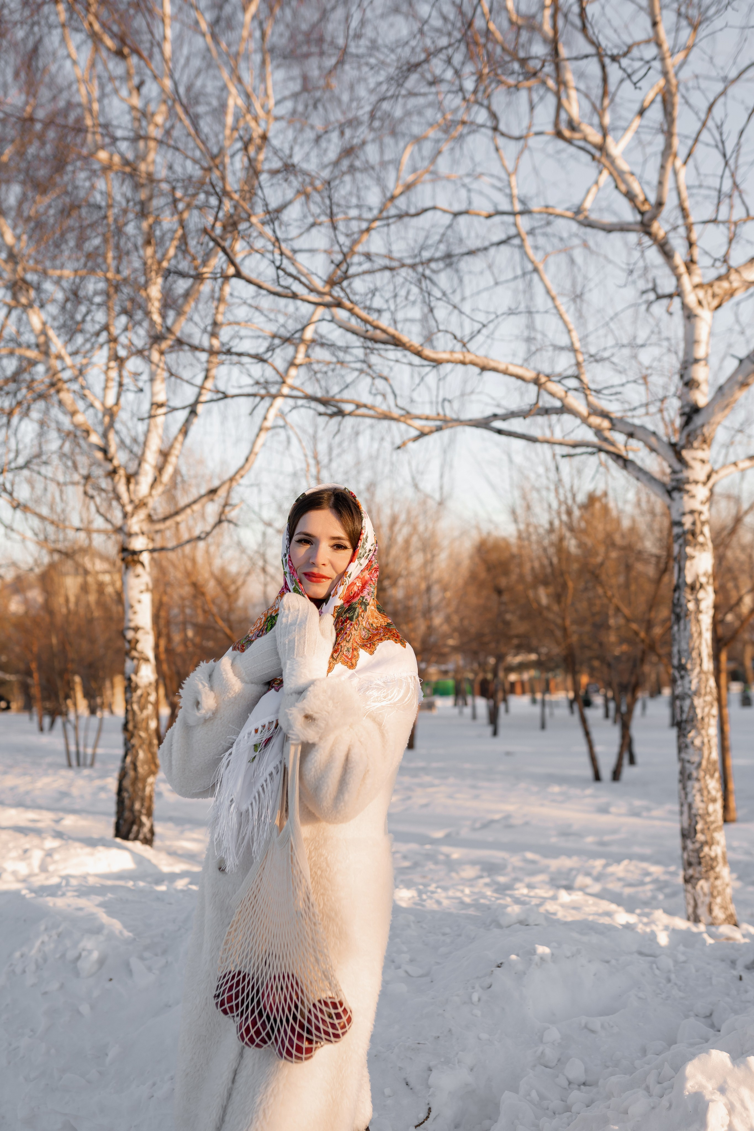 Зимняя фотосессия в русском стиле. Фотограф Ким Наталья в Красноярске