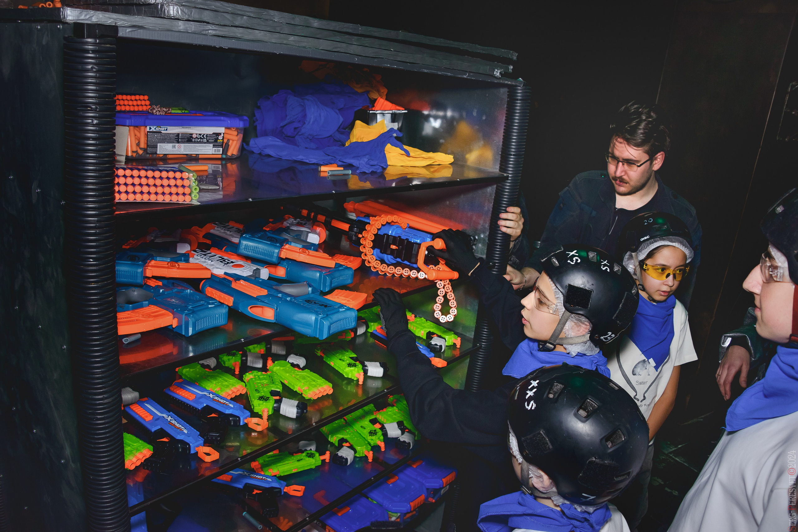 Нерф,  Детский день рождения, Лазертаг арена «Sтанция 2025», Москва. Ваш фотограф на праздник в Москве, Раменском, Жуковском, Люберцах