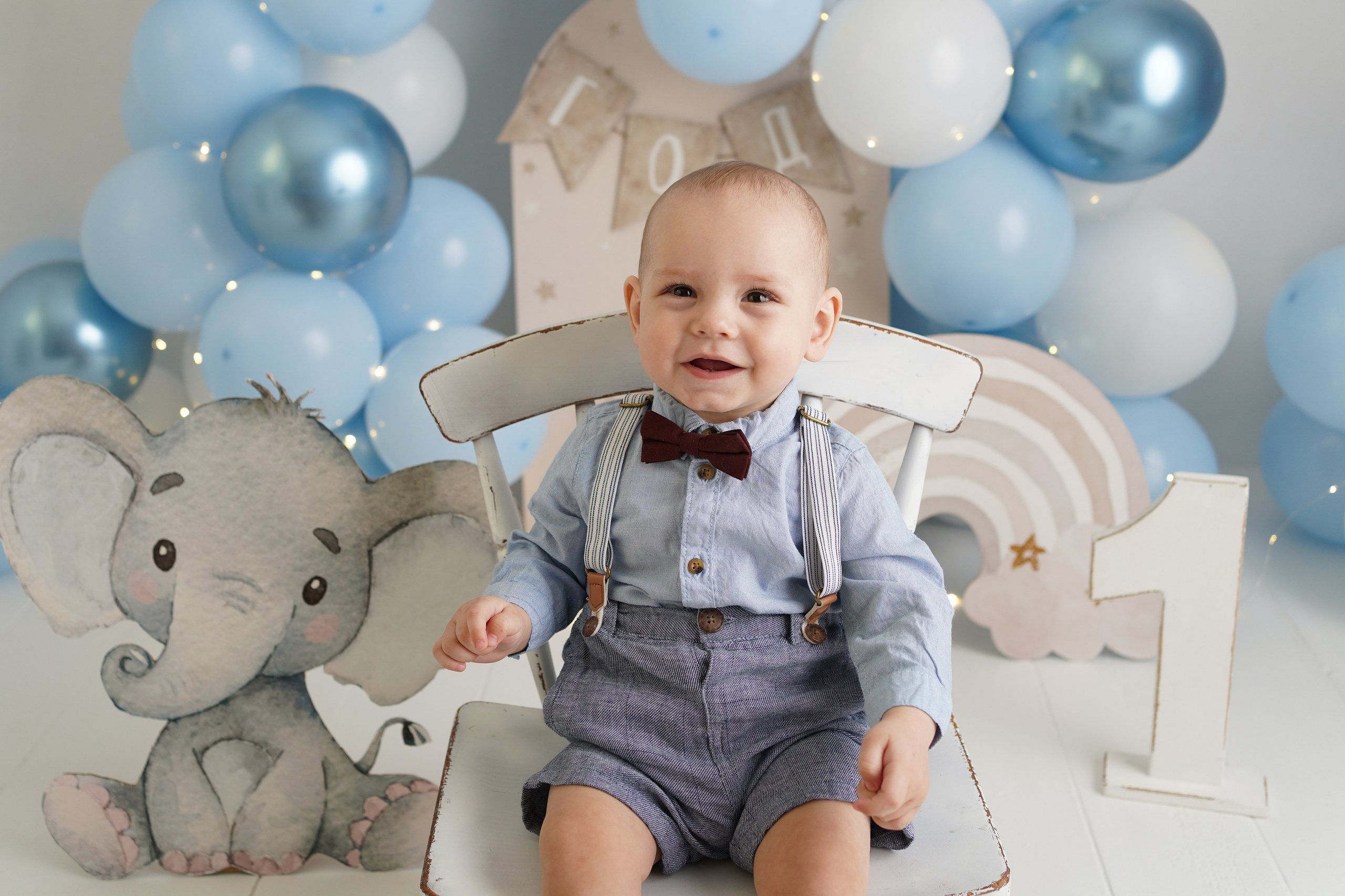 Детская фотосессия Первый годик для мальчиков. Детский фотограф и фотограф новорожденных в Калининград Оксана Иваний