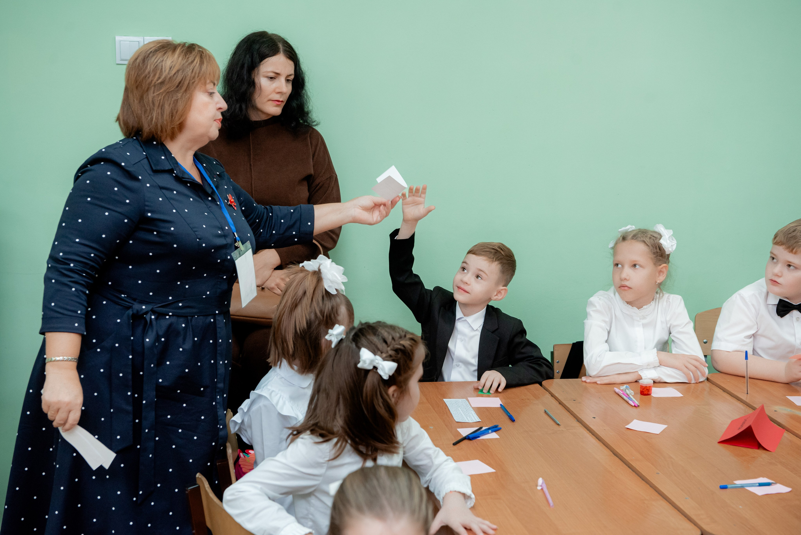 Открытый урок первоклашек в Школе. Фотограф в Волгограде и Волжском Александр Горбань